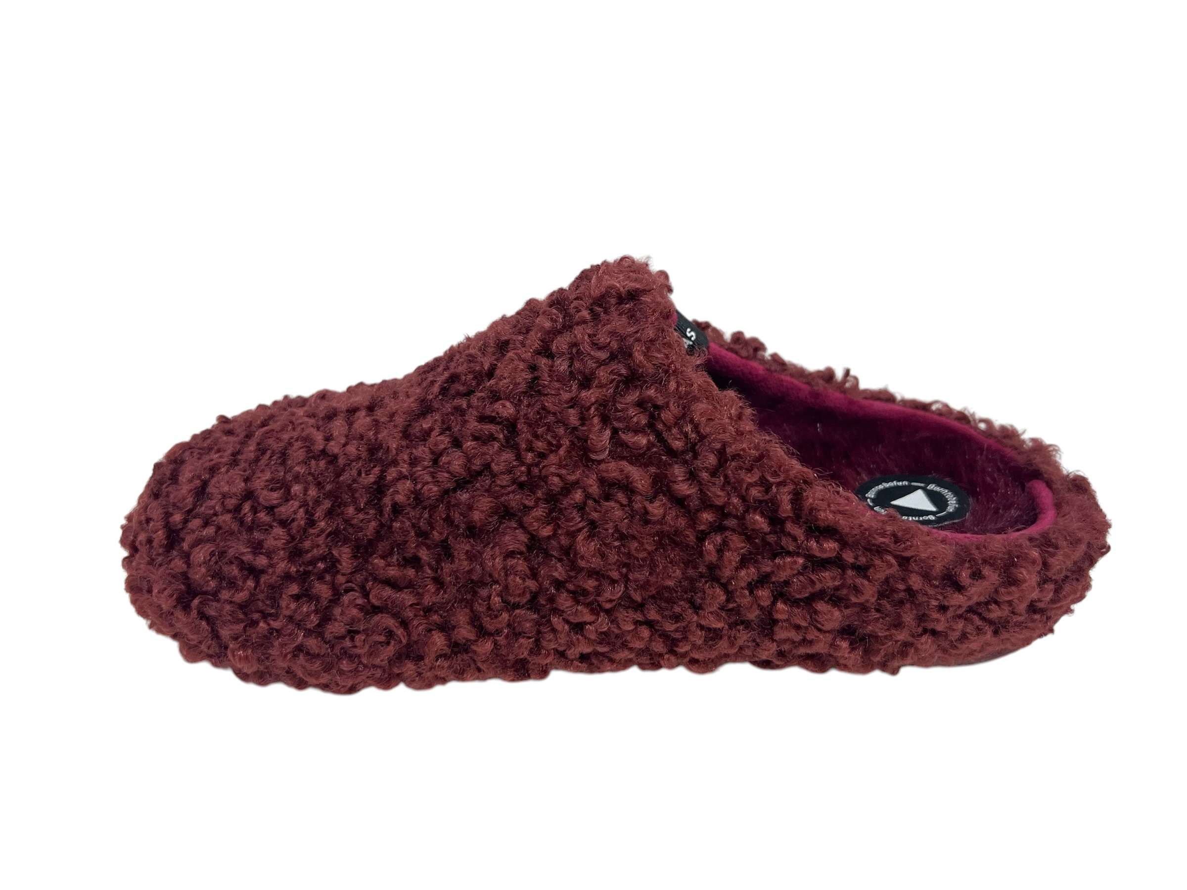 Verbenas Hausschuhe YORK CURLY bordo