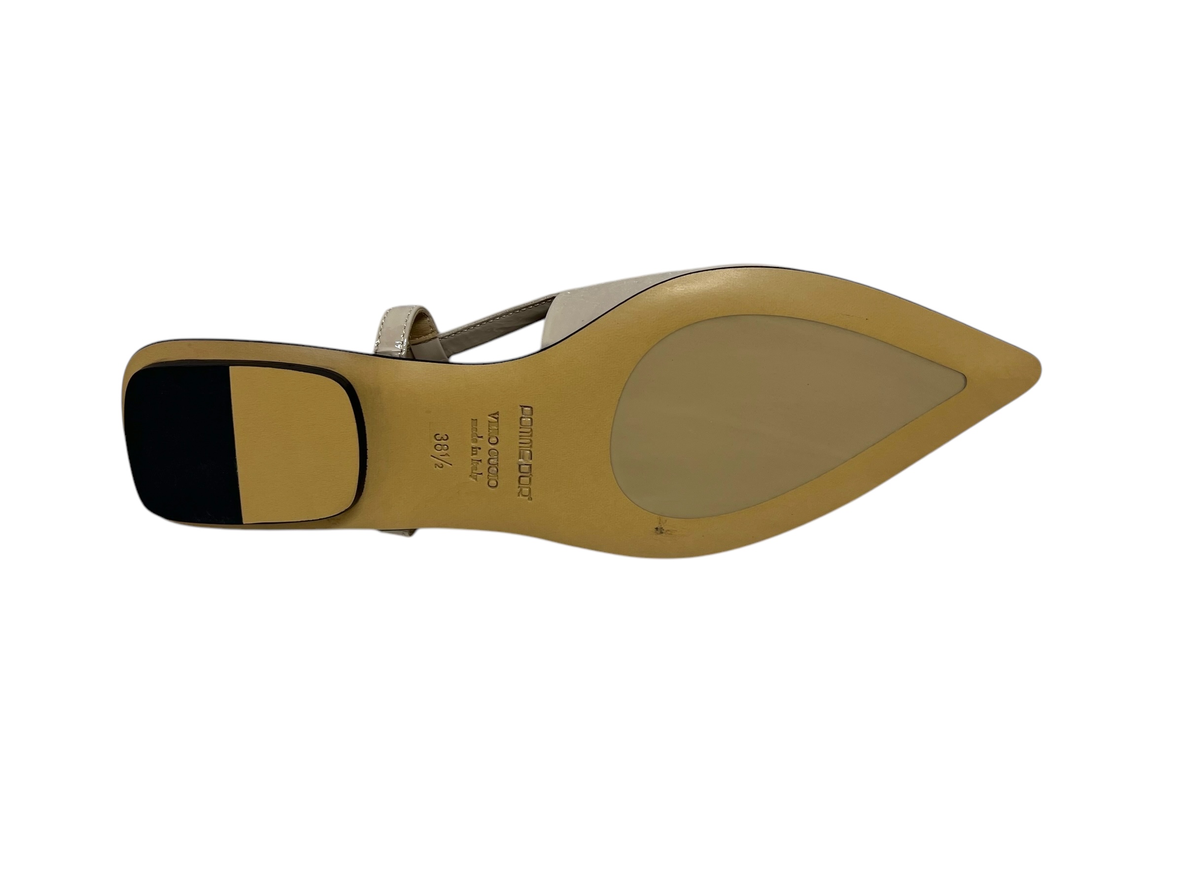 Pomme d´Or Lack Sling Ballerina ANJA beige