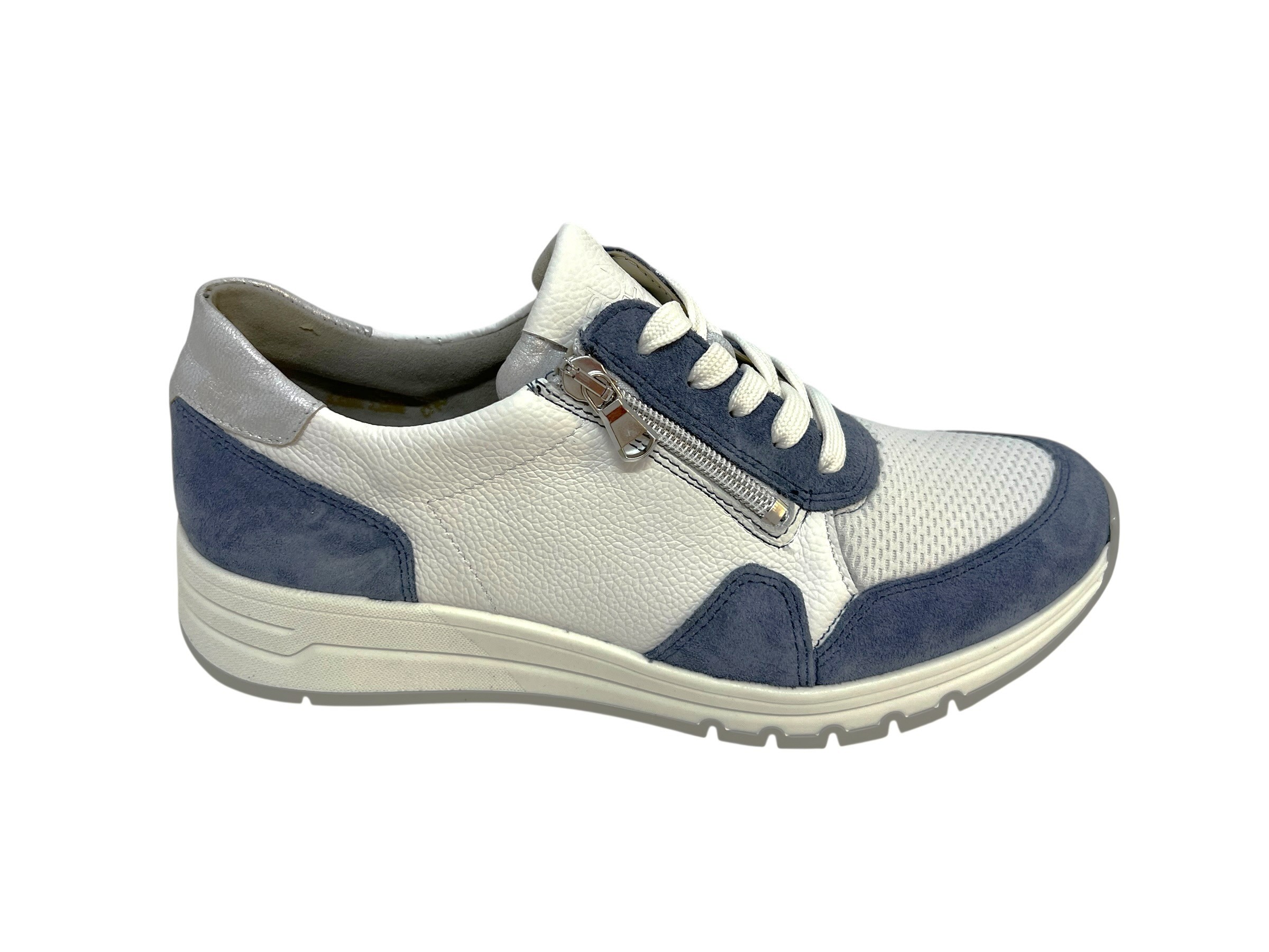 Waldläufer Schnürschuhe H-April weiß blau Waldläufer Schnürschuhe H-April weiß blau