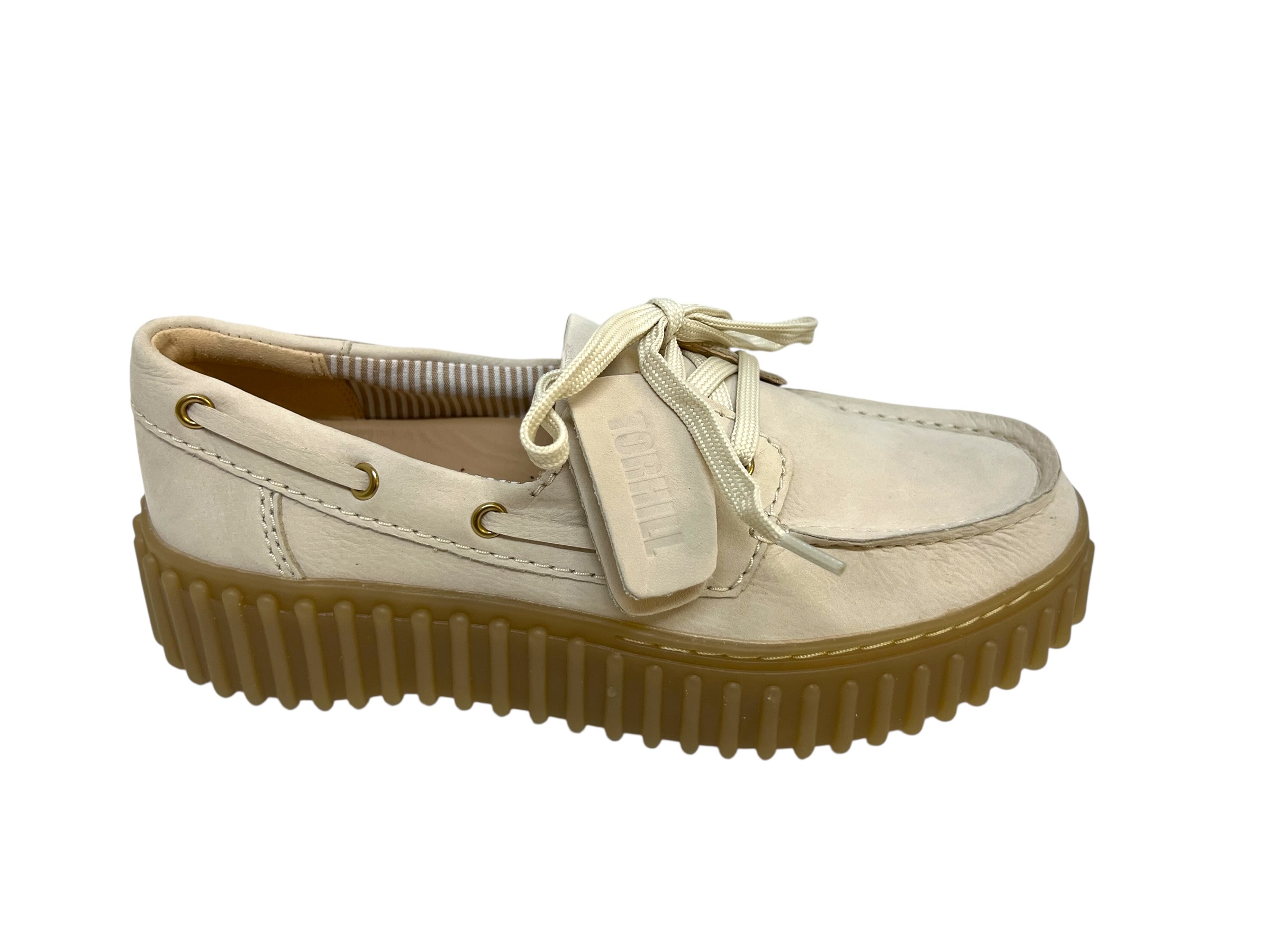 Clarks Schnürschuhe TORHILL BOAT beige