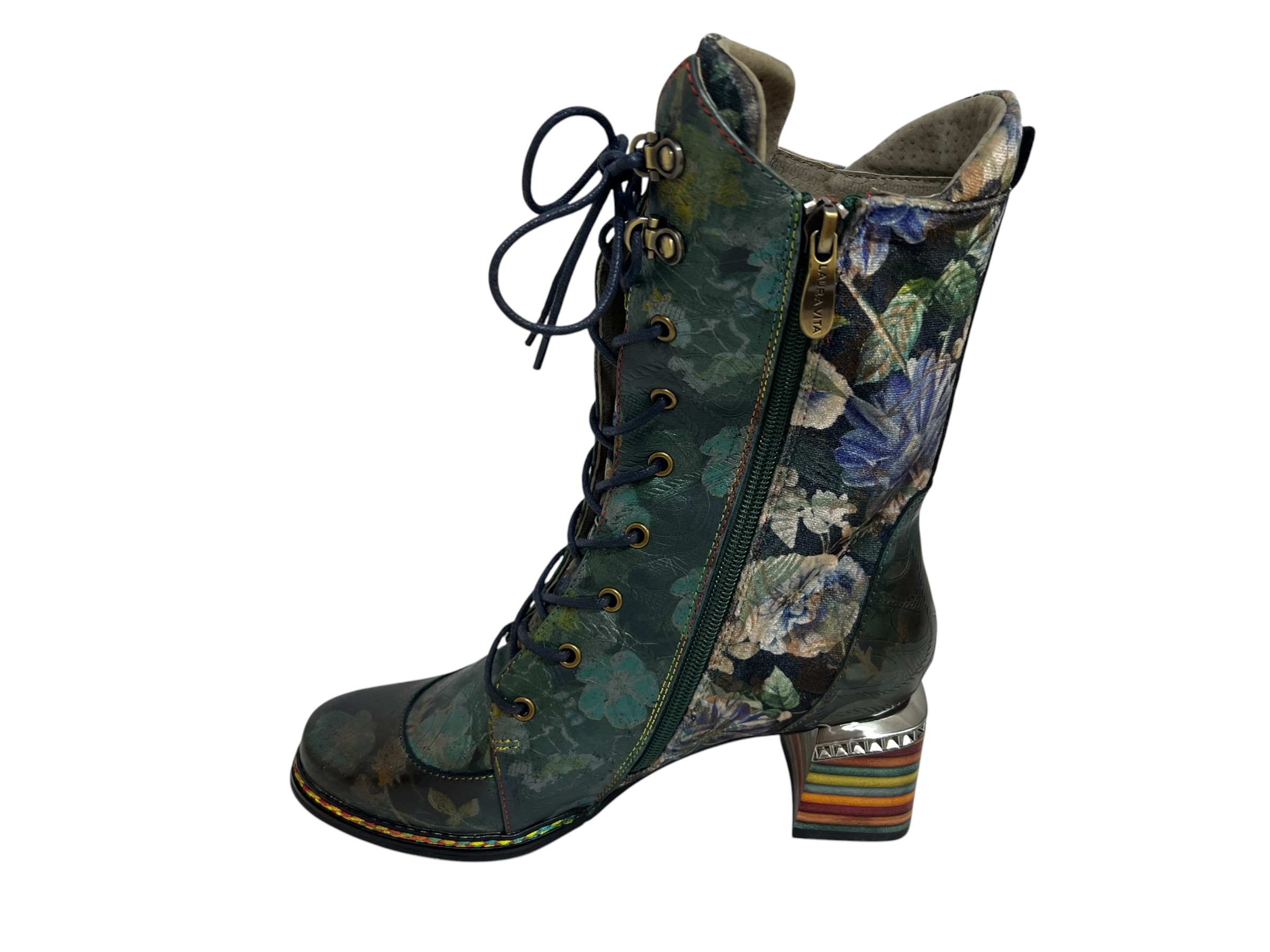 Laura Vita Stiefelette IBCANO grün