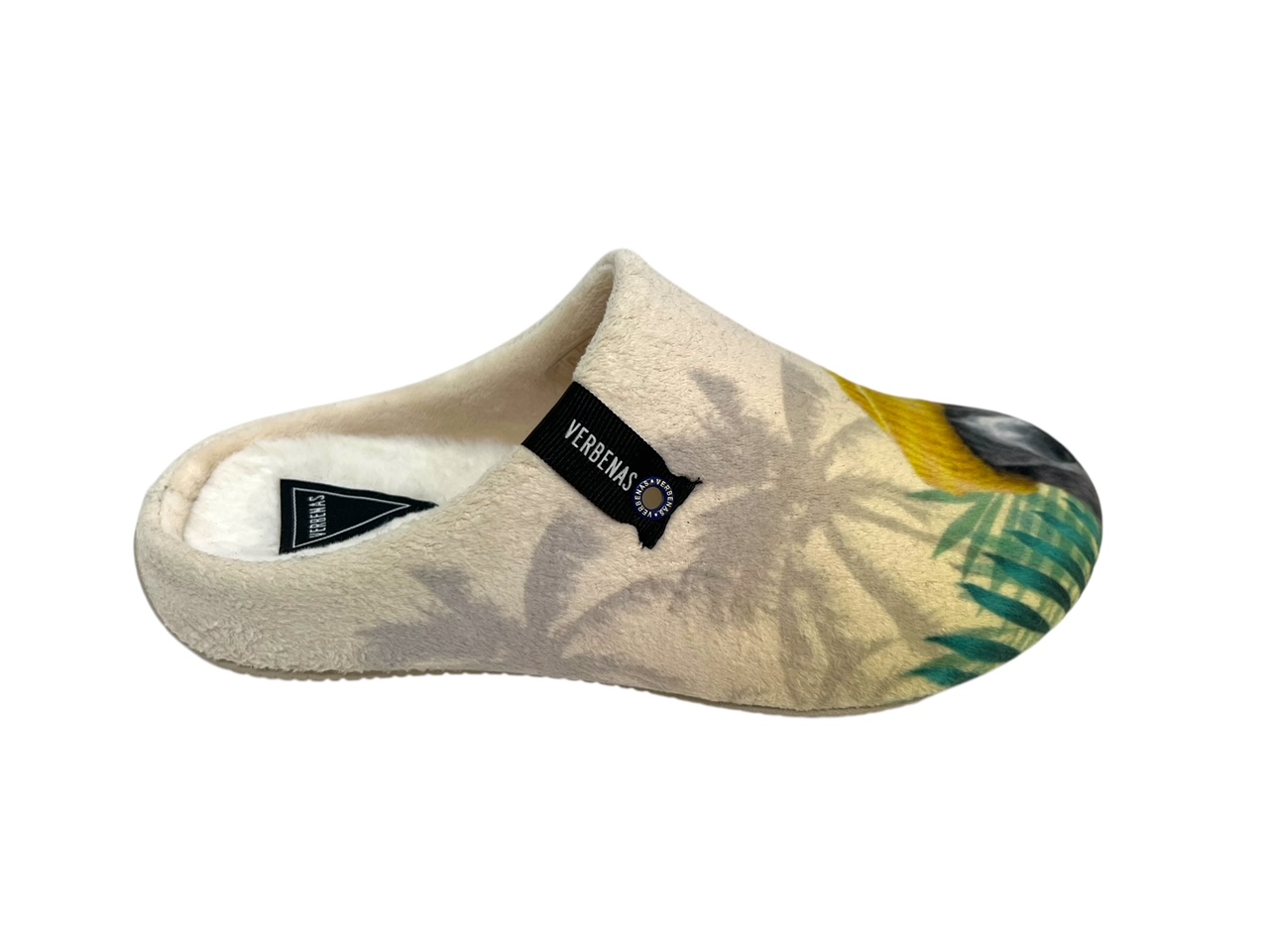 Verbenas Hausschuhe YORK ANIMAL PELO beige