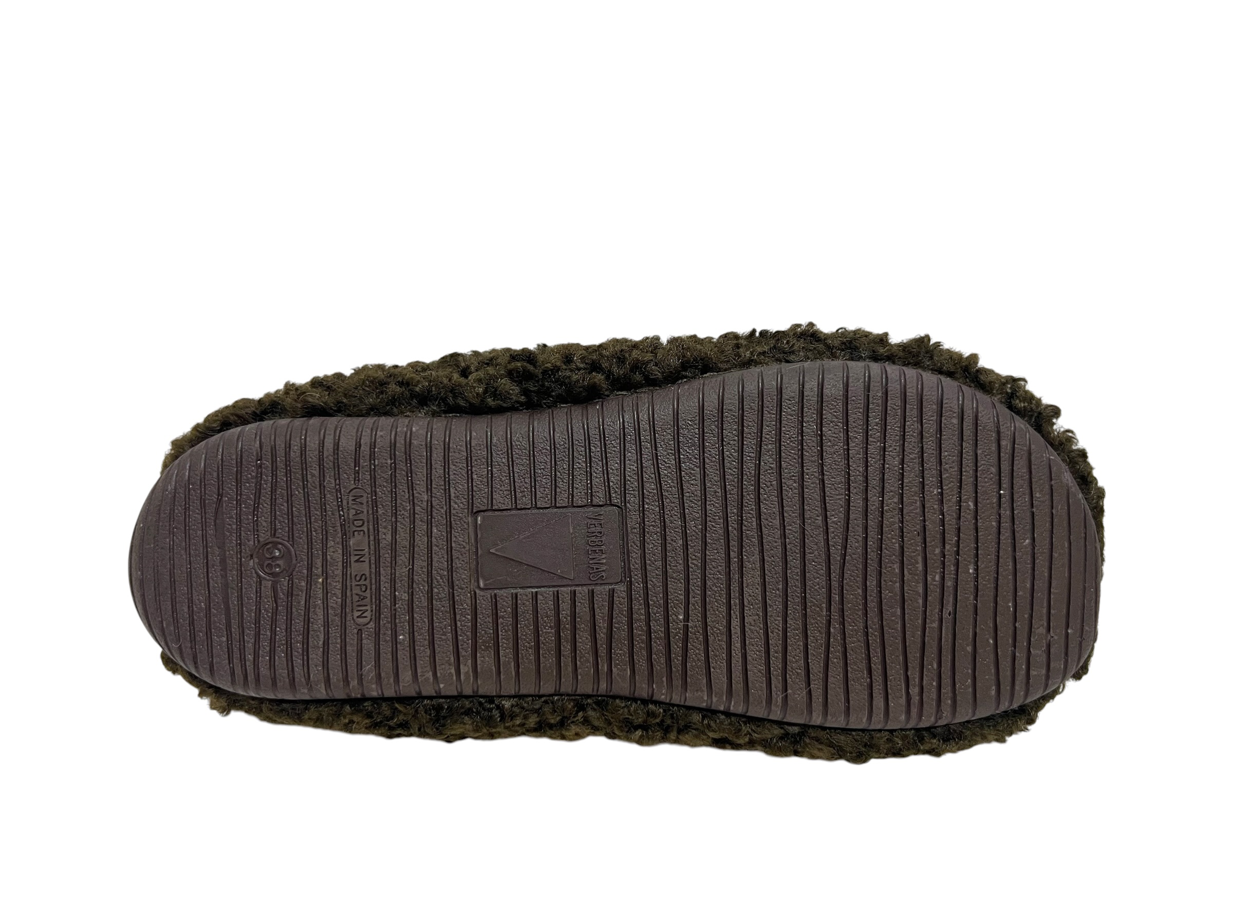Verbenas Hausschuhe YORK CURLY braun
