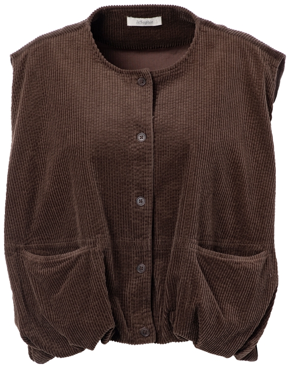 JC Sophie Cord-Weste PEACE dark brown JC Sophie Cord-Weste PEACE dark brown