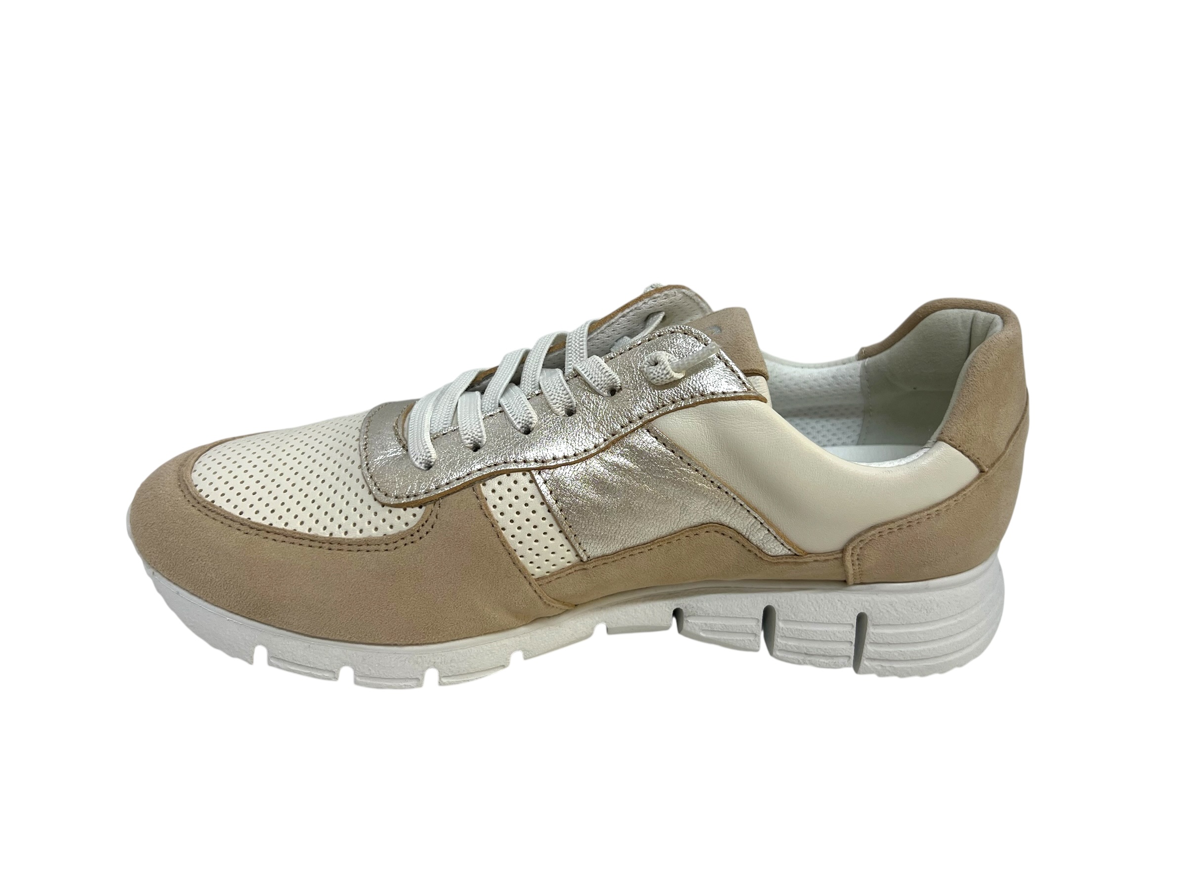 Sioux Schnürschuhe MOKRUNNER beige