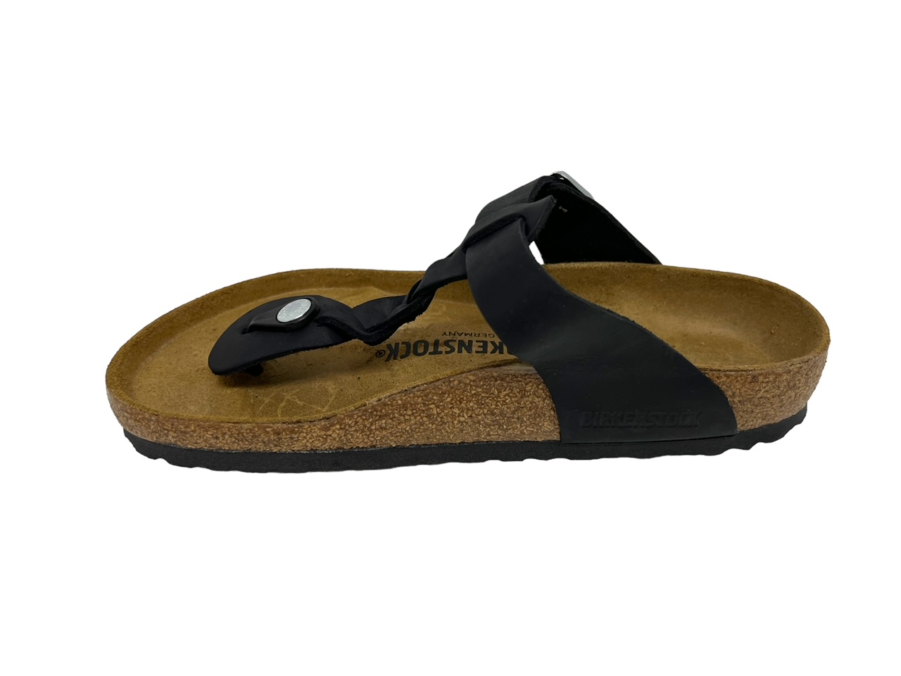 Birkenstock Pantoletten GIZEH BRAIDED Zehensteg schwarz