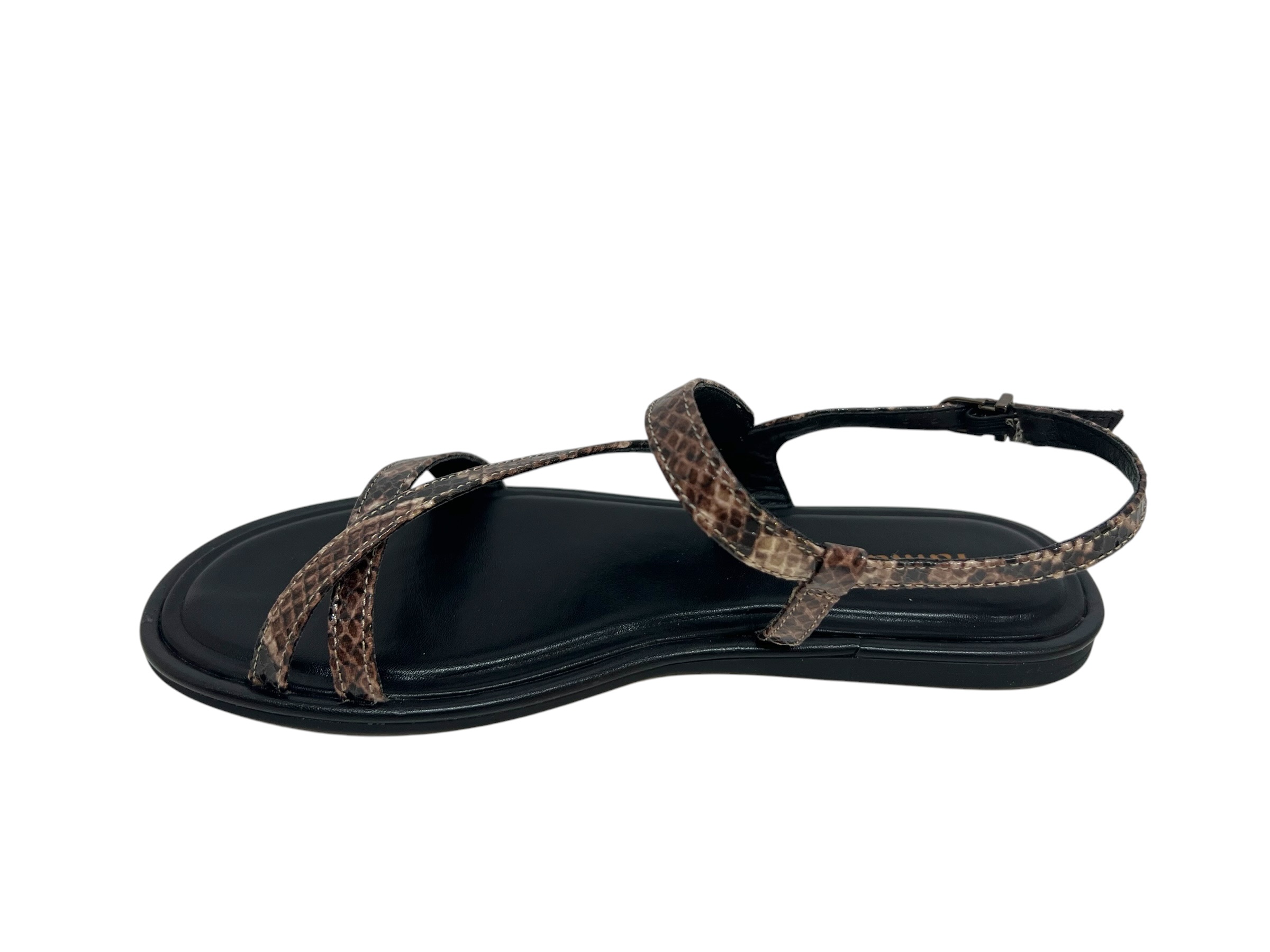 Tamaris Sandalette Schlangenprint braun beige Tamaris Sandalette Schlangenprint braun beige