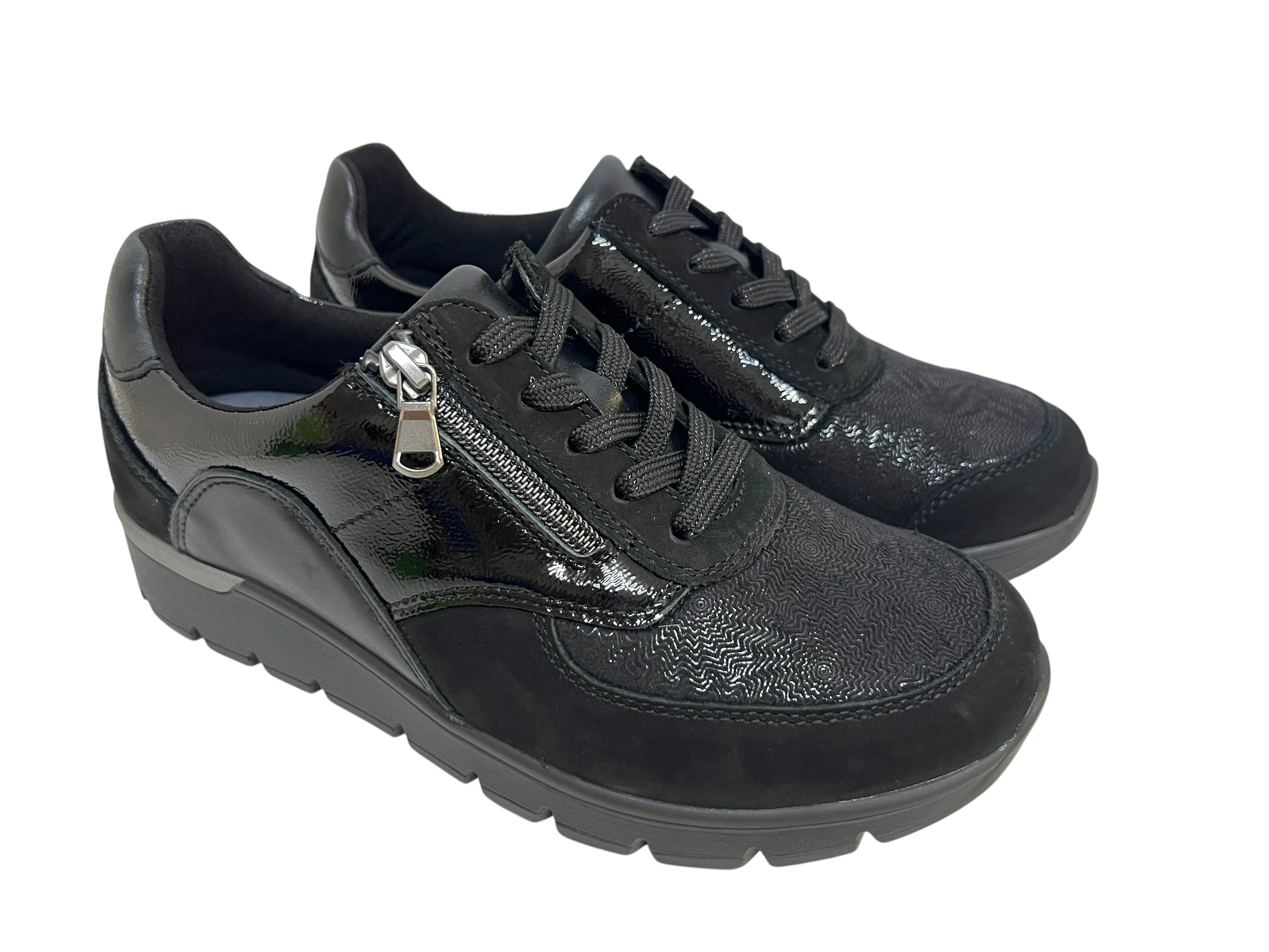 Waldläufer Schnürschuhe K-RAMONA schwarz
