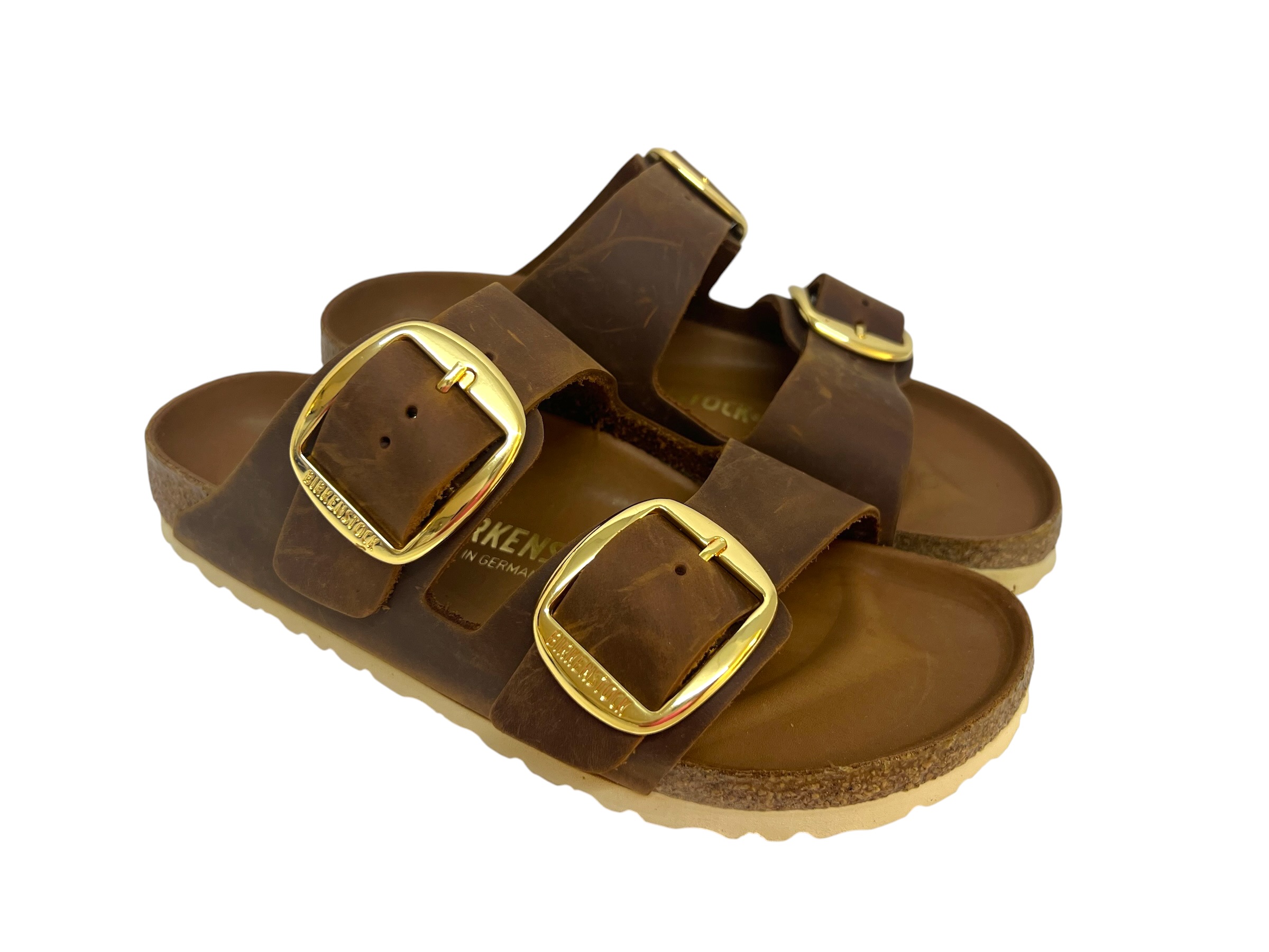 Birkenstock Pantolette ARIZONA BIG BUCKLE cognacbraun / Schmal Birkenstock Pantolette ARIZONA BIG BUCKLE cognacbraun / Schmal