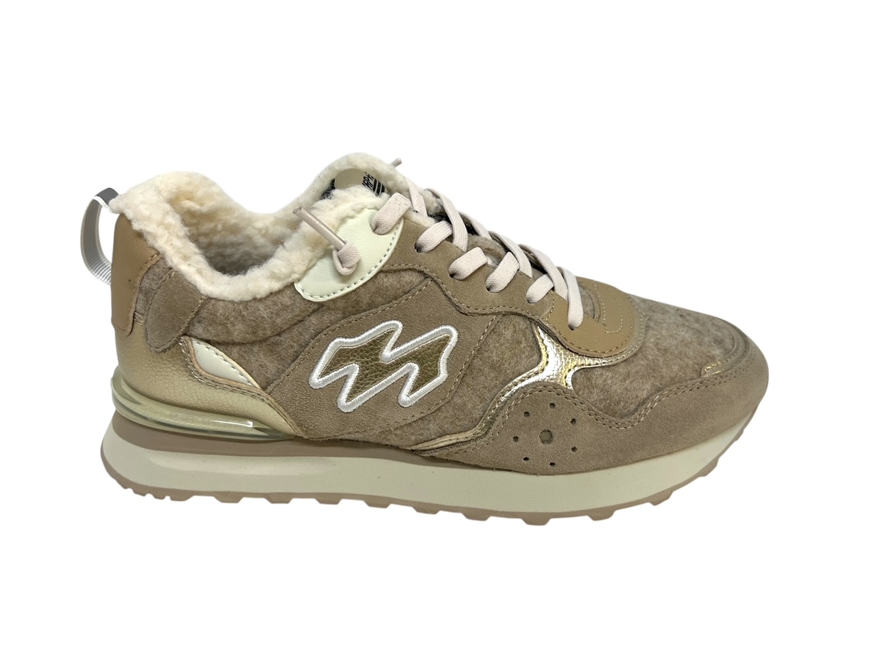 Maripe Sneakers AMSTERDAM beige gold