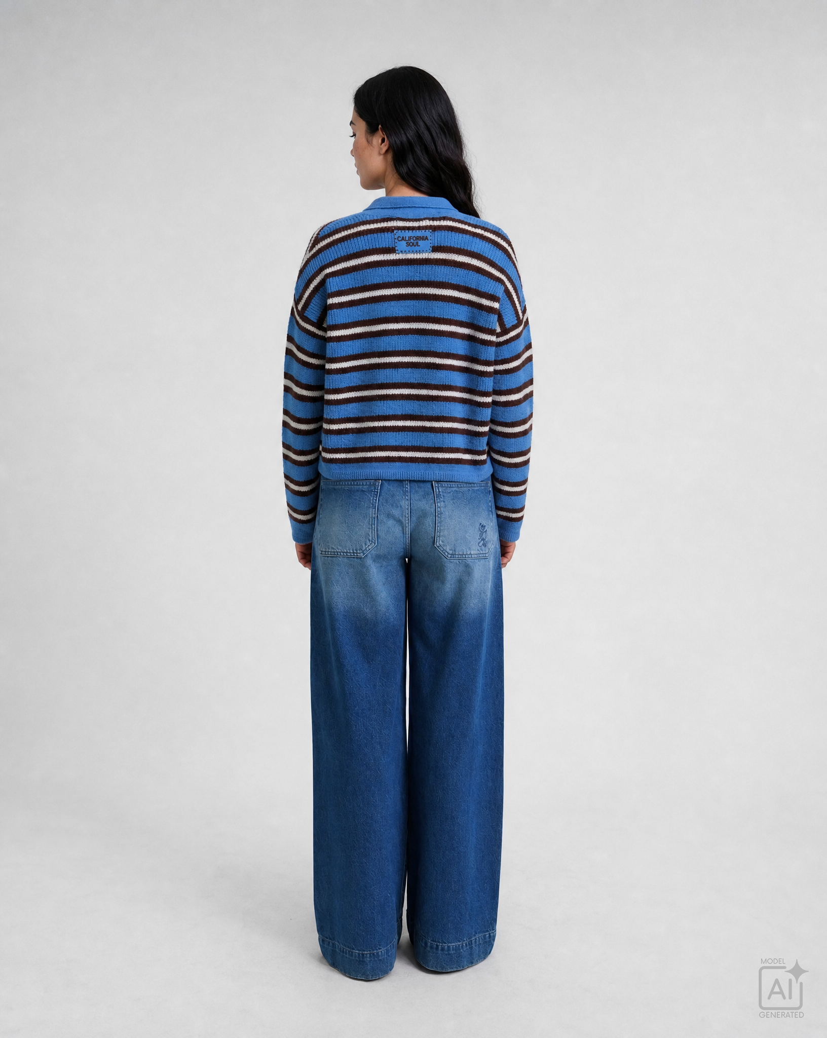 Smith & Soul Pullover blau / braun Smith & Soul Pullover blau / braun