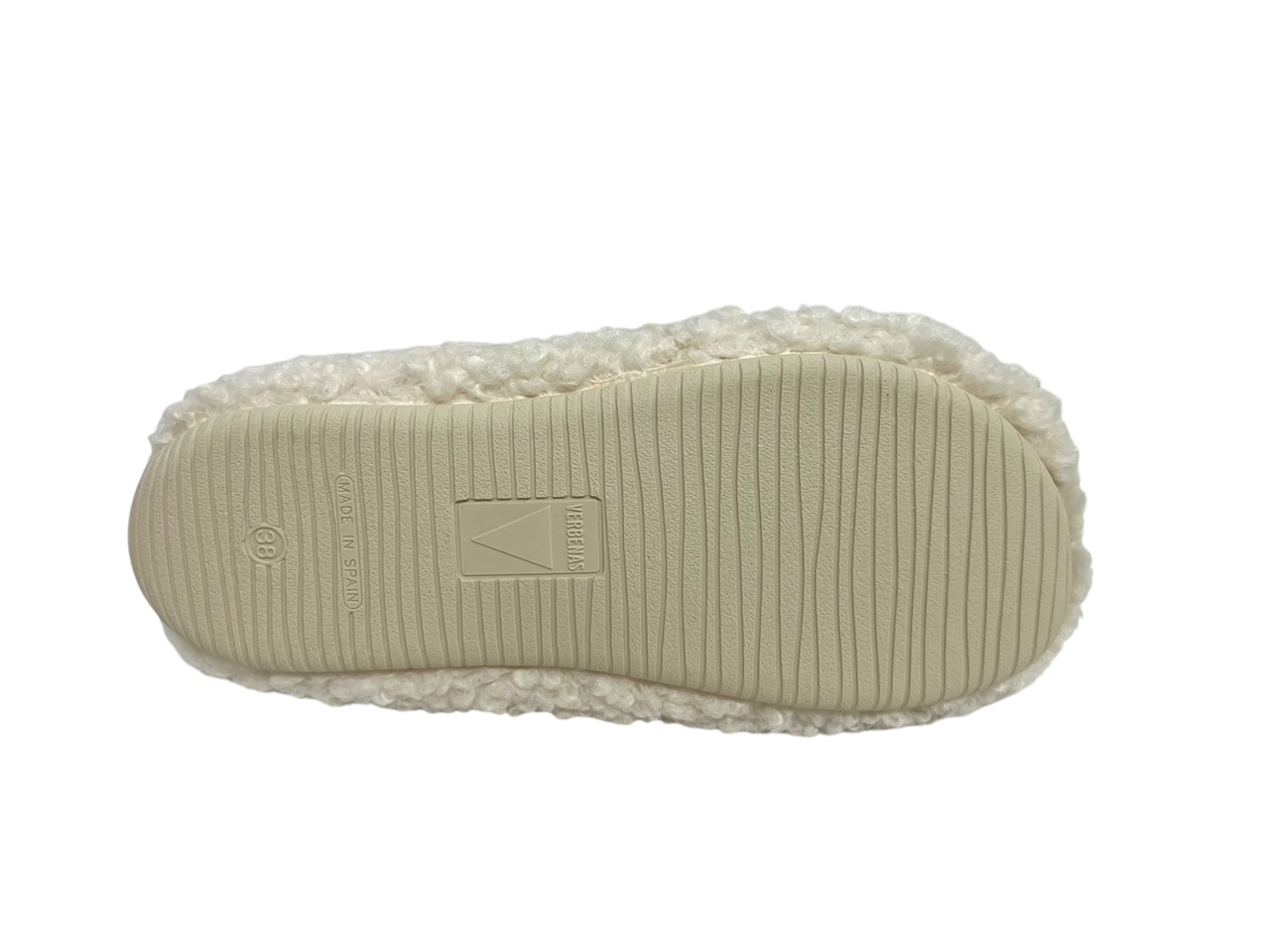 Verbenas Hausschuhe YORK CURLY weiß Verbenas Hausschuhe YORK CURLY weiß