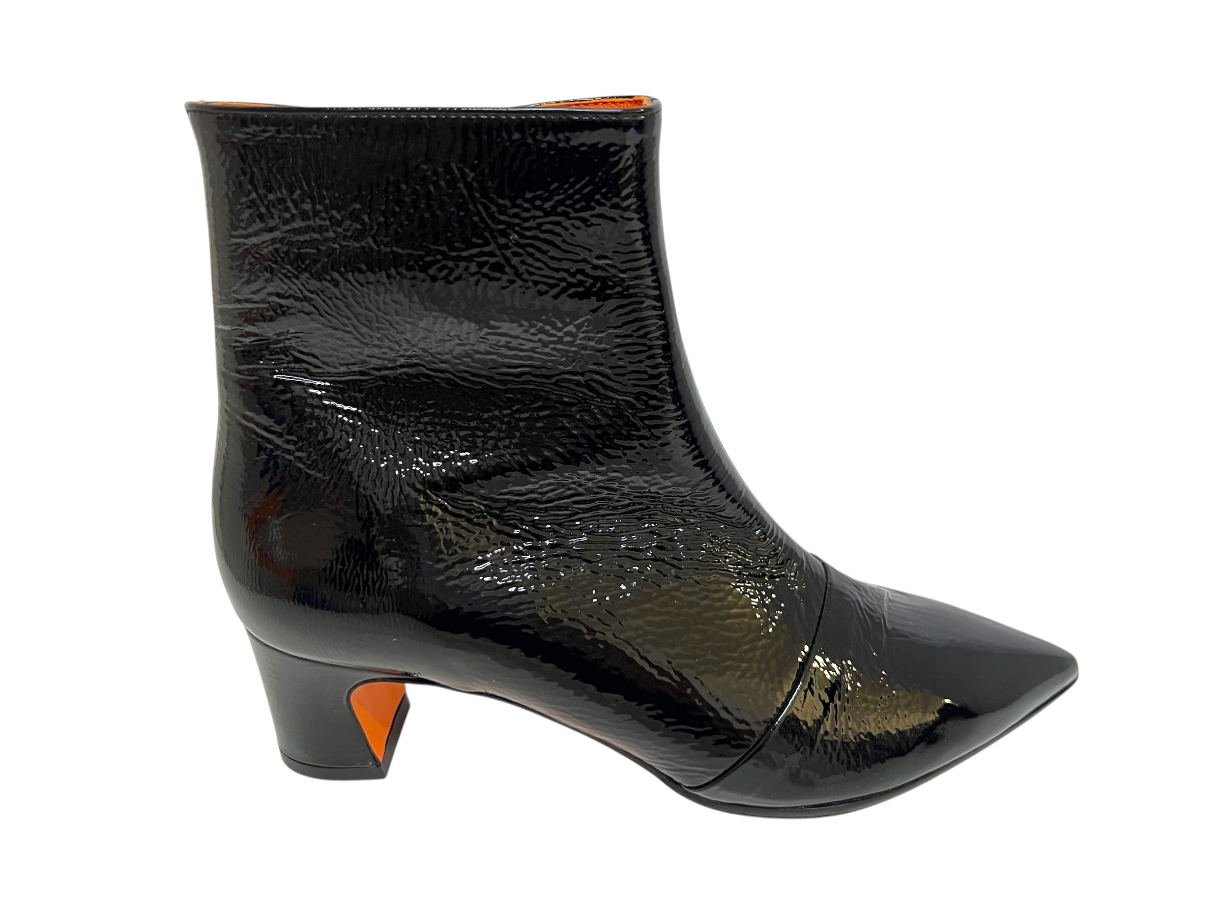 Kroll Stiefelette Lack schwarz