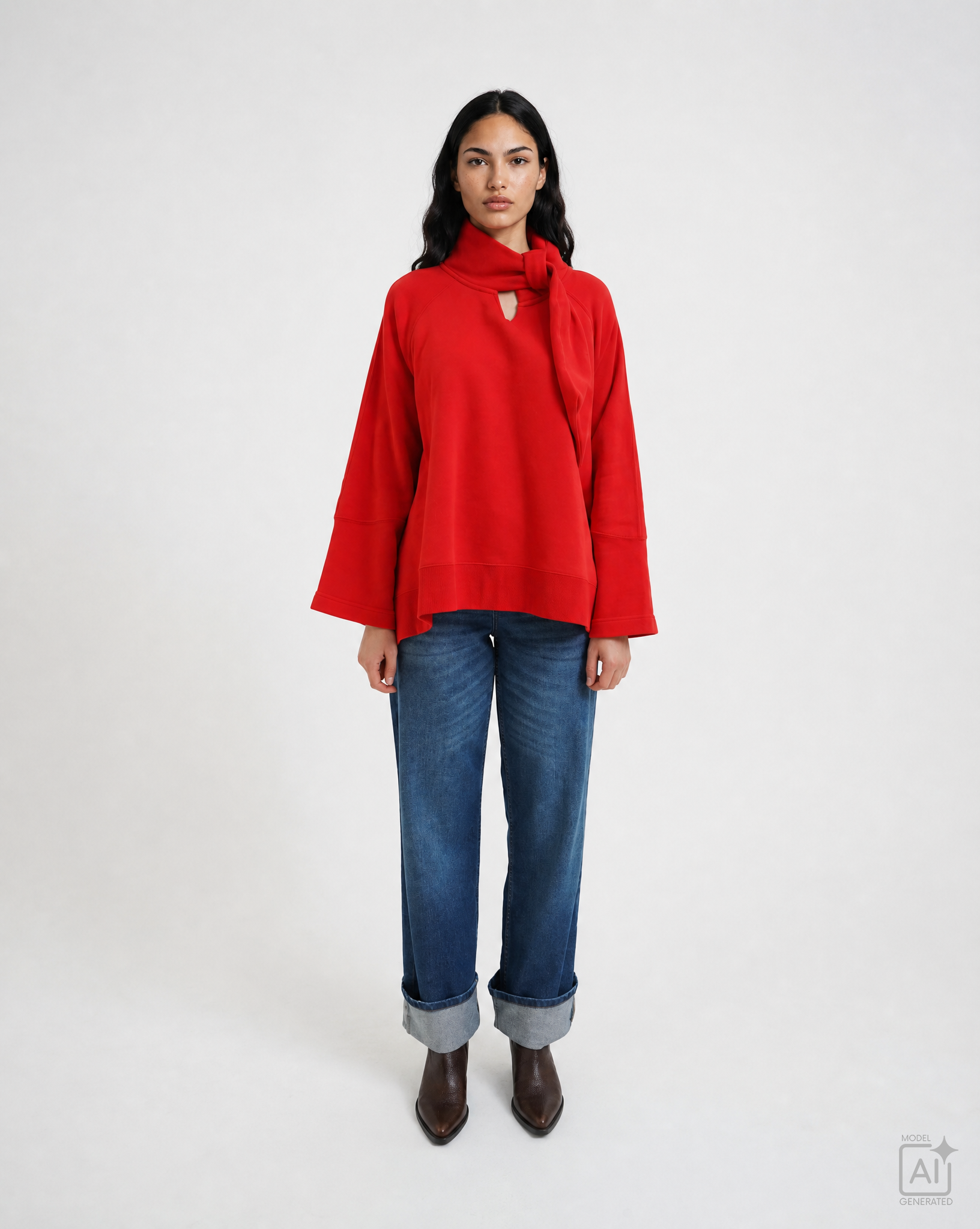 Smith & Soul Sweatshirt Cape love red Smith & Soul Sweatshirt Cape love red