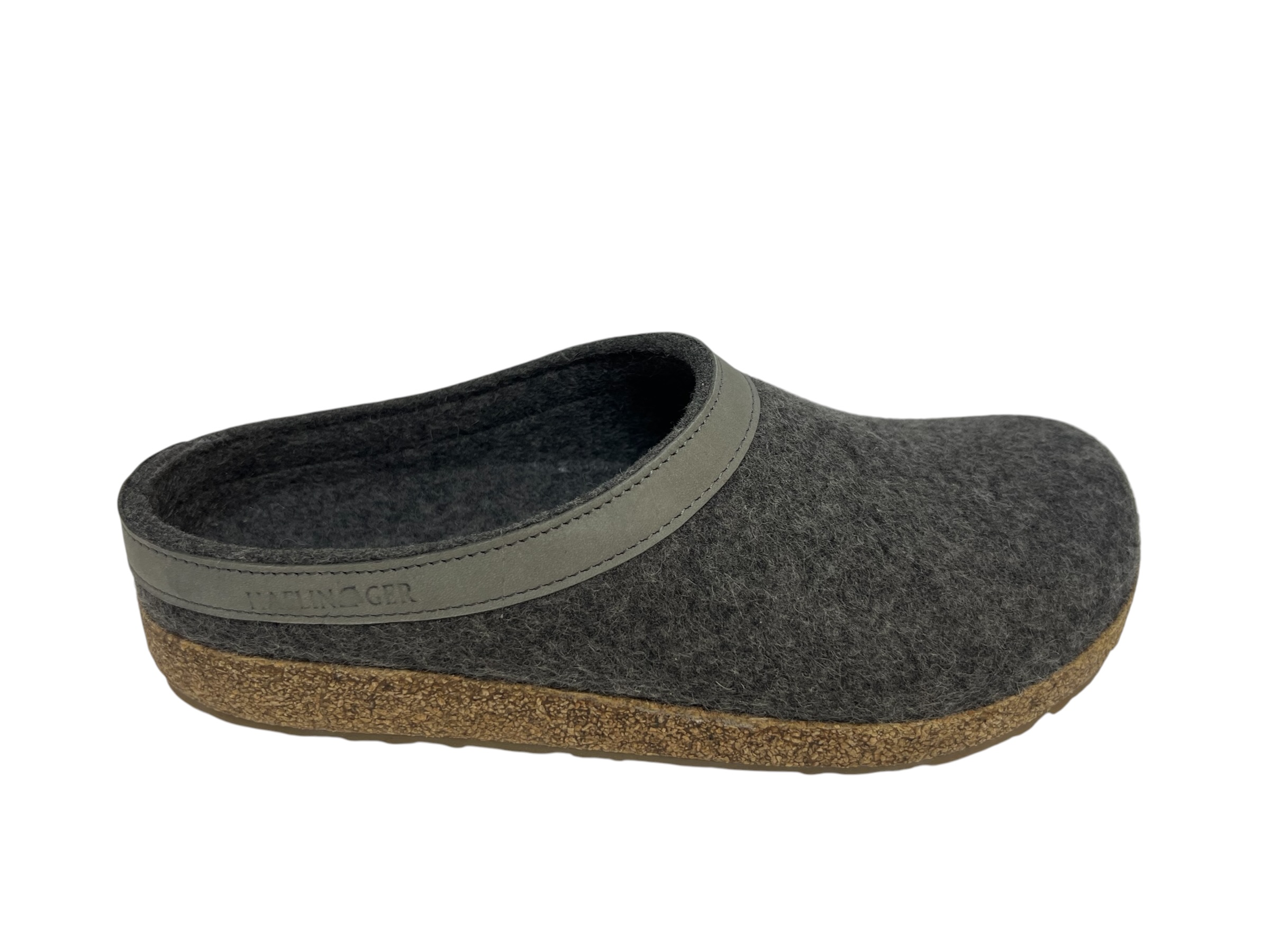 Haflinger Pantolette GRIZZLY TORBEN anthrazit