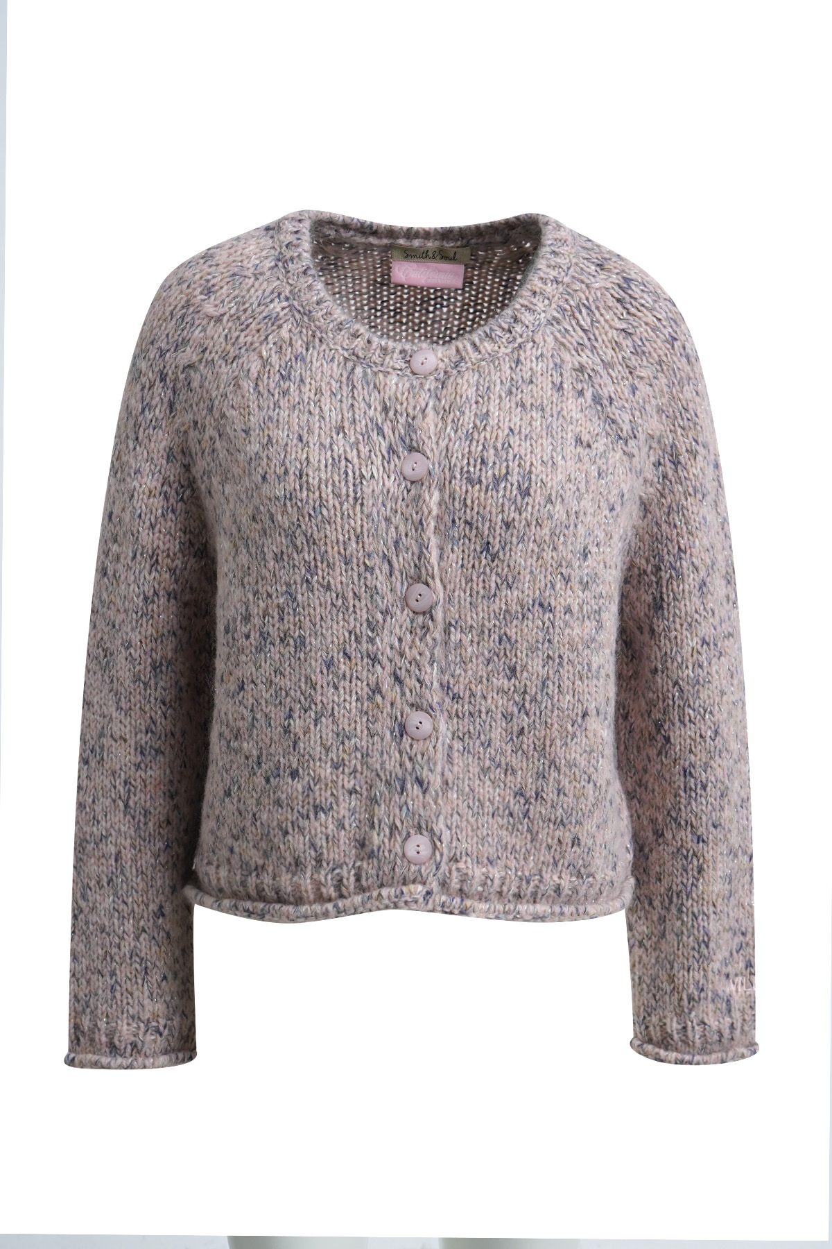 Smith & Soul Strickjacke rosa/ sand
