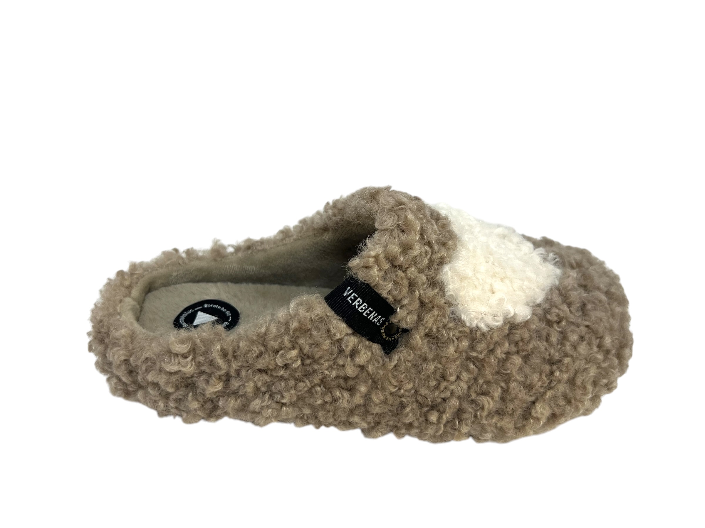 Verbenas Hausschuhe YORK CURLY VALENTINE camel