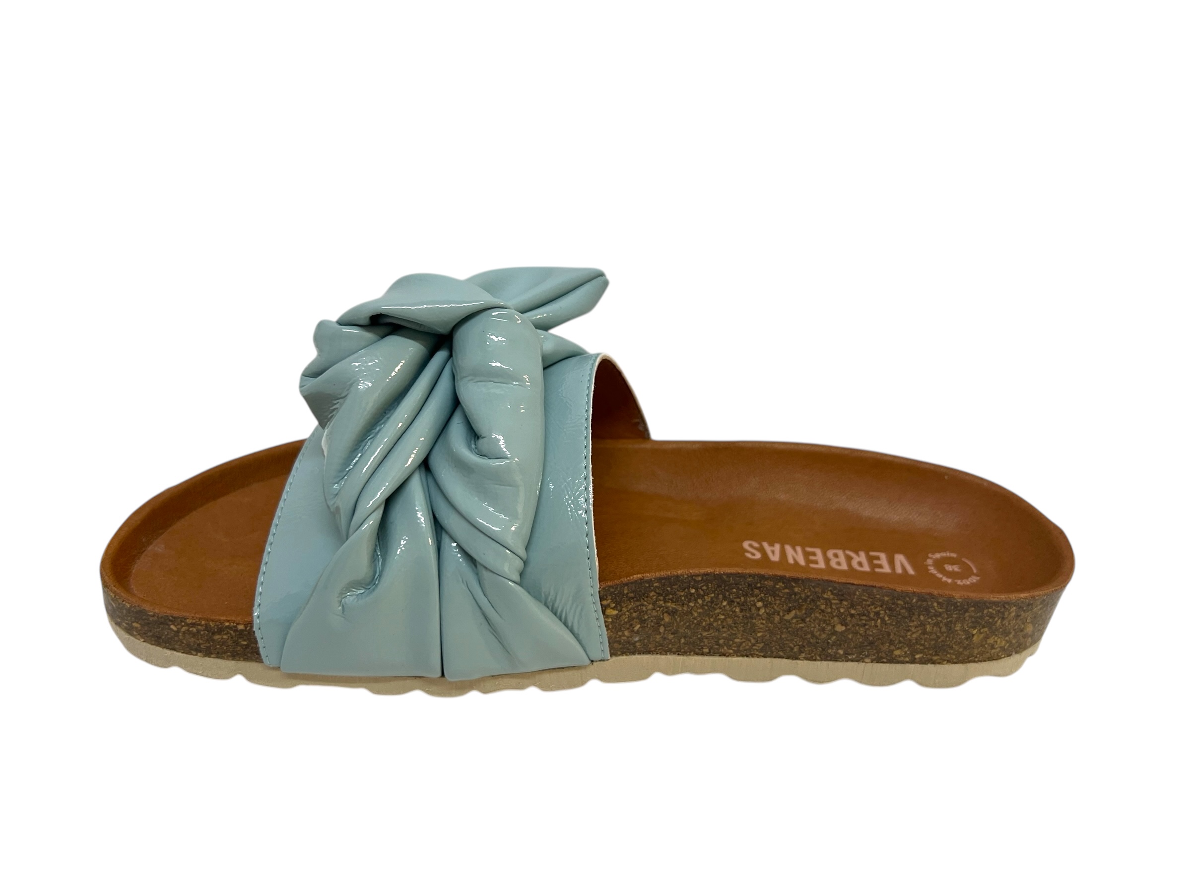 Verbenas Pantoletten ROXY Lack hellblau