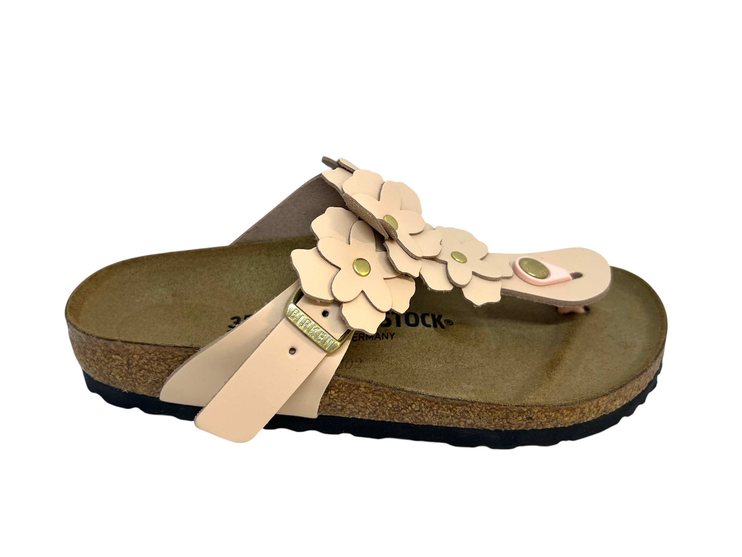 Birkenstock Zehensteg - Pantolette GIZEH FLOWER rosa / SCHMAL