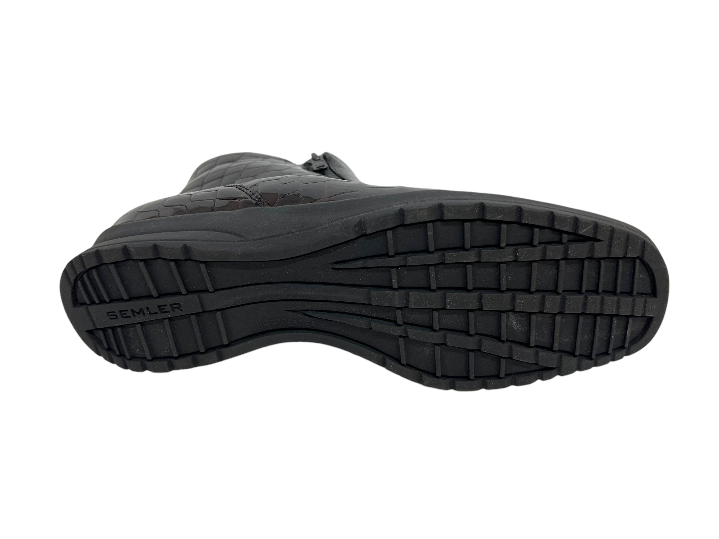 Semler Stiefeletten KAROLIN Kroko Lack rot