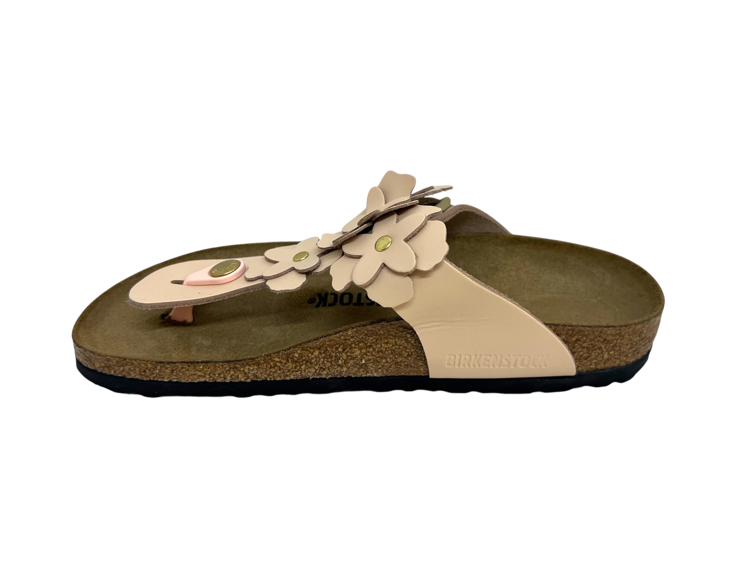 Birkenstock Zehensteg - Pantolette GIZEH FLOWER rosa / SCHMAL