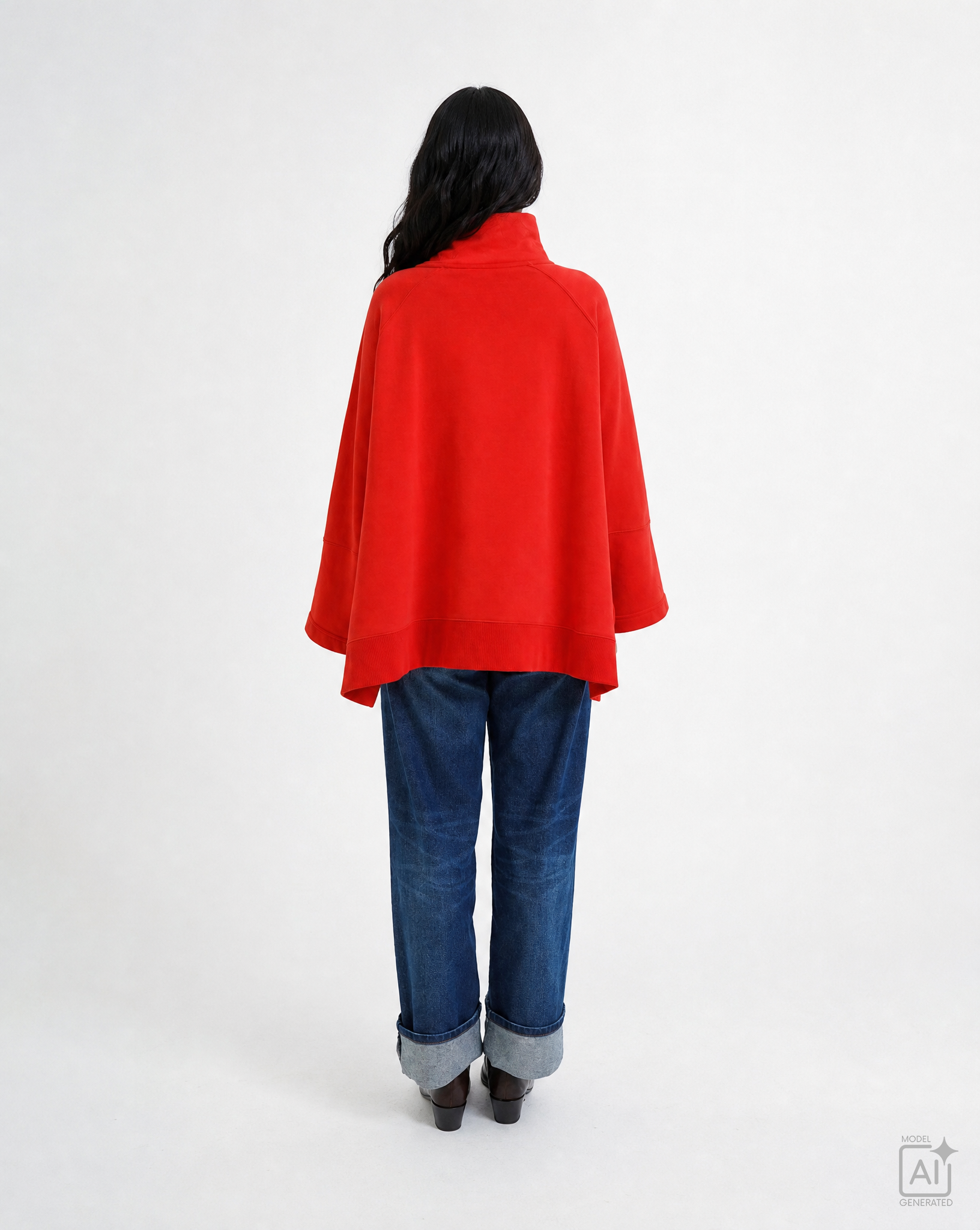 Smith & Soul Sweatshirt Cape love red Smith & Soul Sweatshirt Cape love red