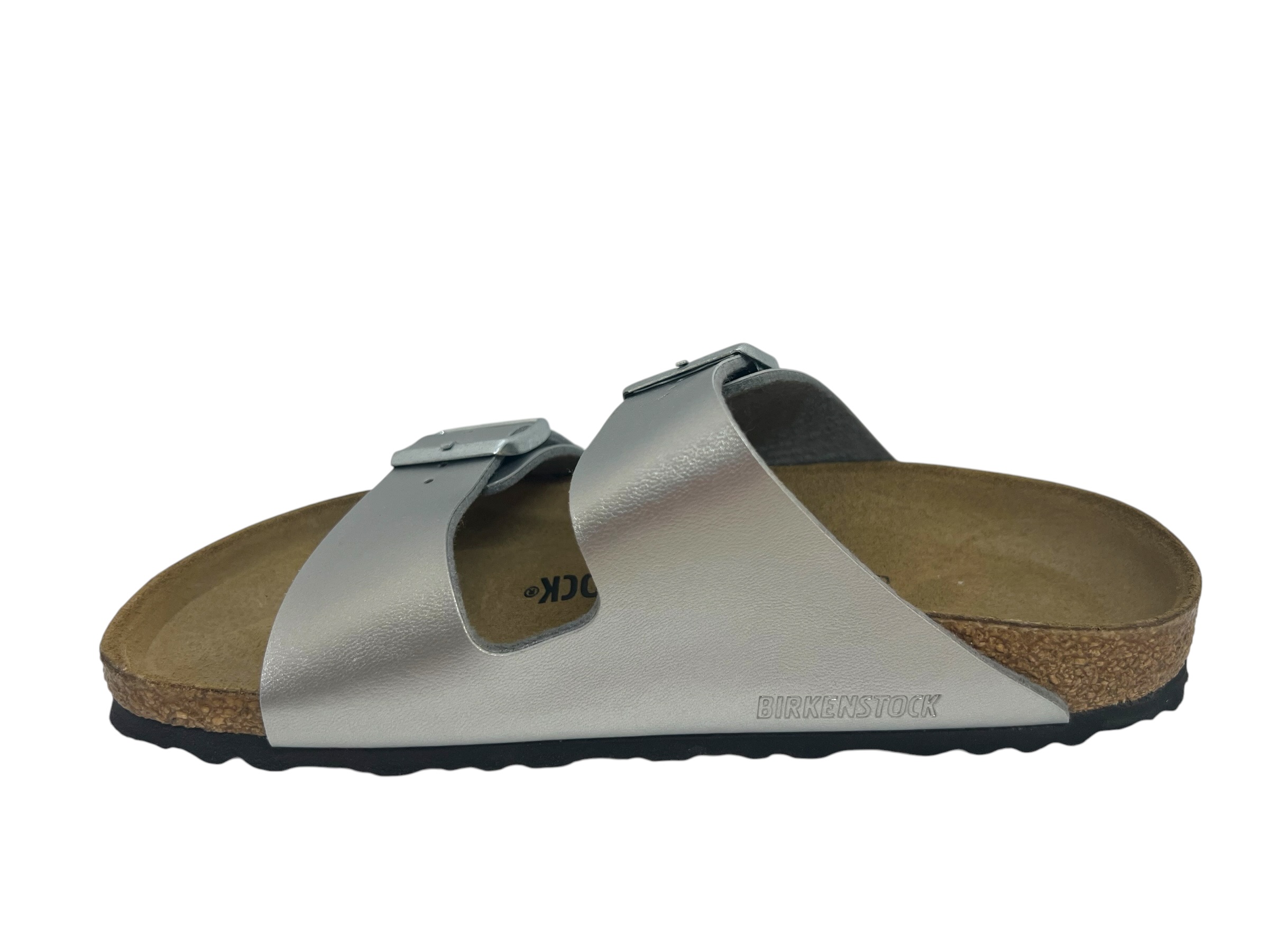 Birkenstock Pantoletten ARIZONA silber / SCHMAL