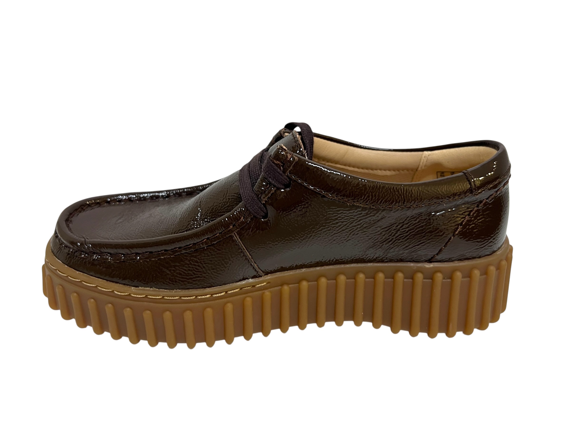 Clarks Schnürschuhe TORHILL BEE braun Lack Clarks Schnürschuhe TORHILL BEE braun Lack