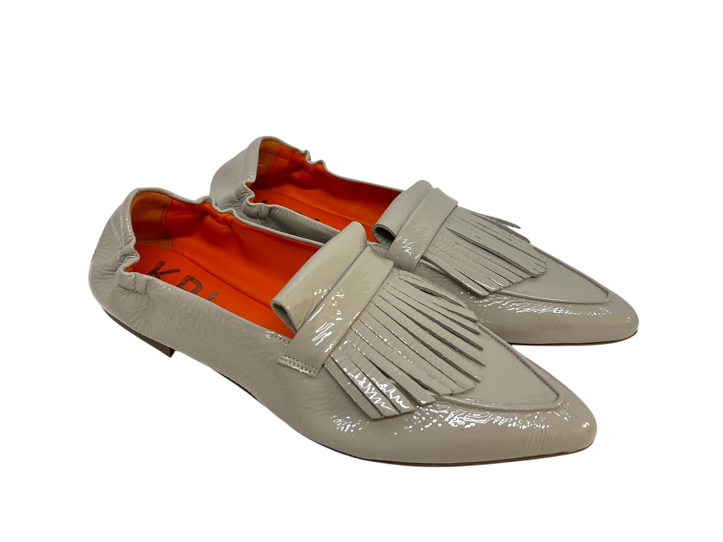 Kroll Lack Slipper WEDGE grau Kroll Lack Slipper WEDGE grau