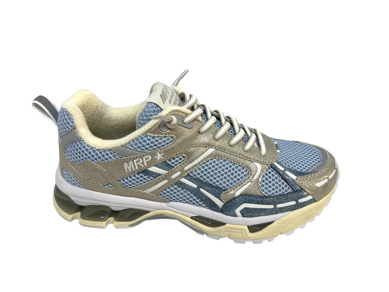 Maripe Sneakers AMSTERDAM blau gold