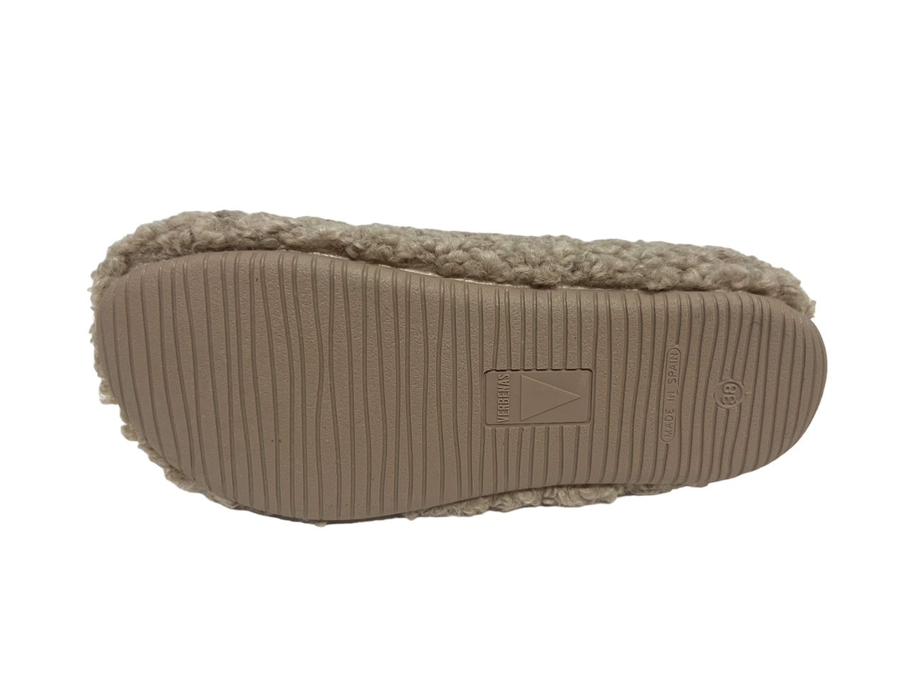 Verbenas Hausschuhe YORK CURLY camel