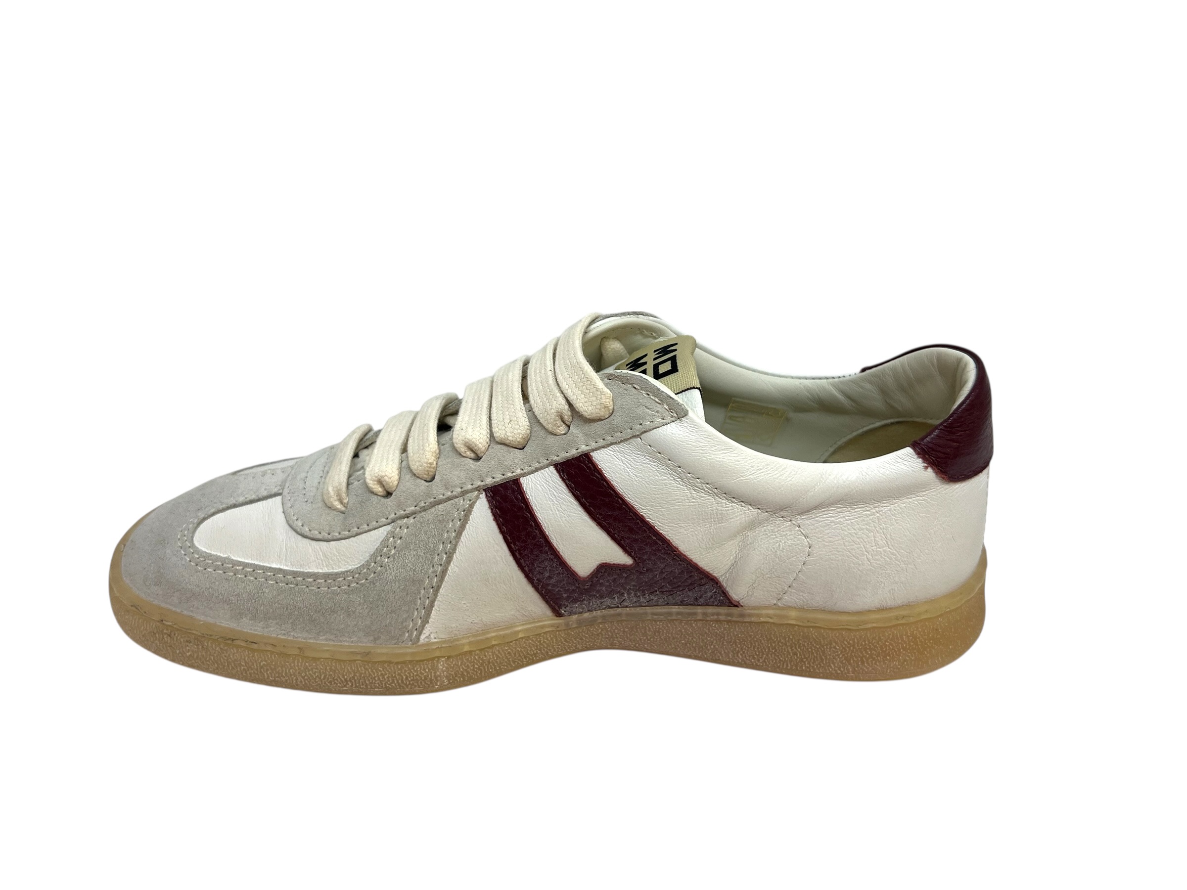 Moma Sneakers weiß bordeaux