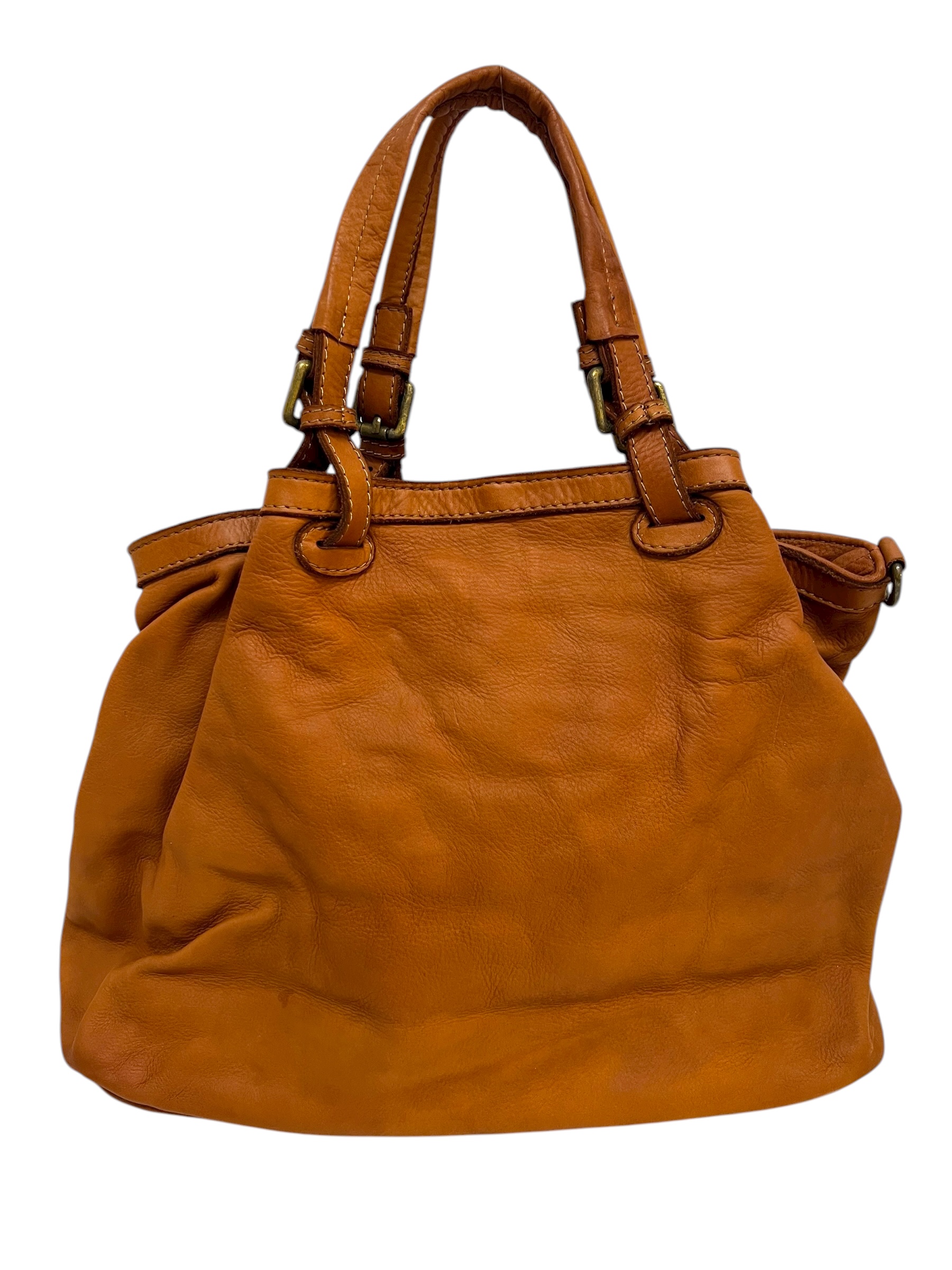 Flechttasche cognac