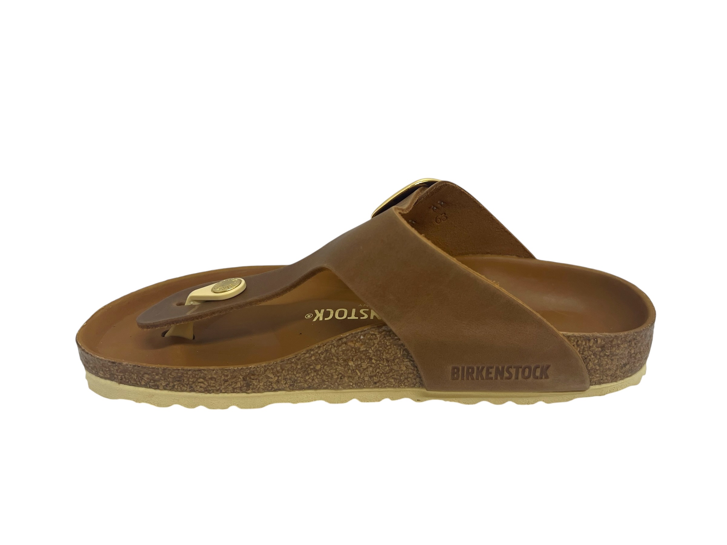 Birkenstock Zehensteg - Pantolette GIZEH BIG BUCKLE braun / SCHMAL