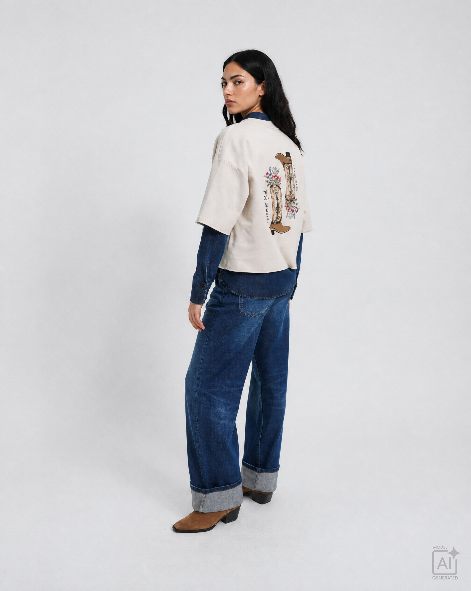 Smith & Soul Western Shirt creme