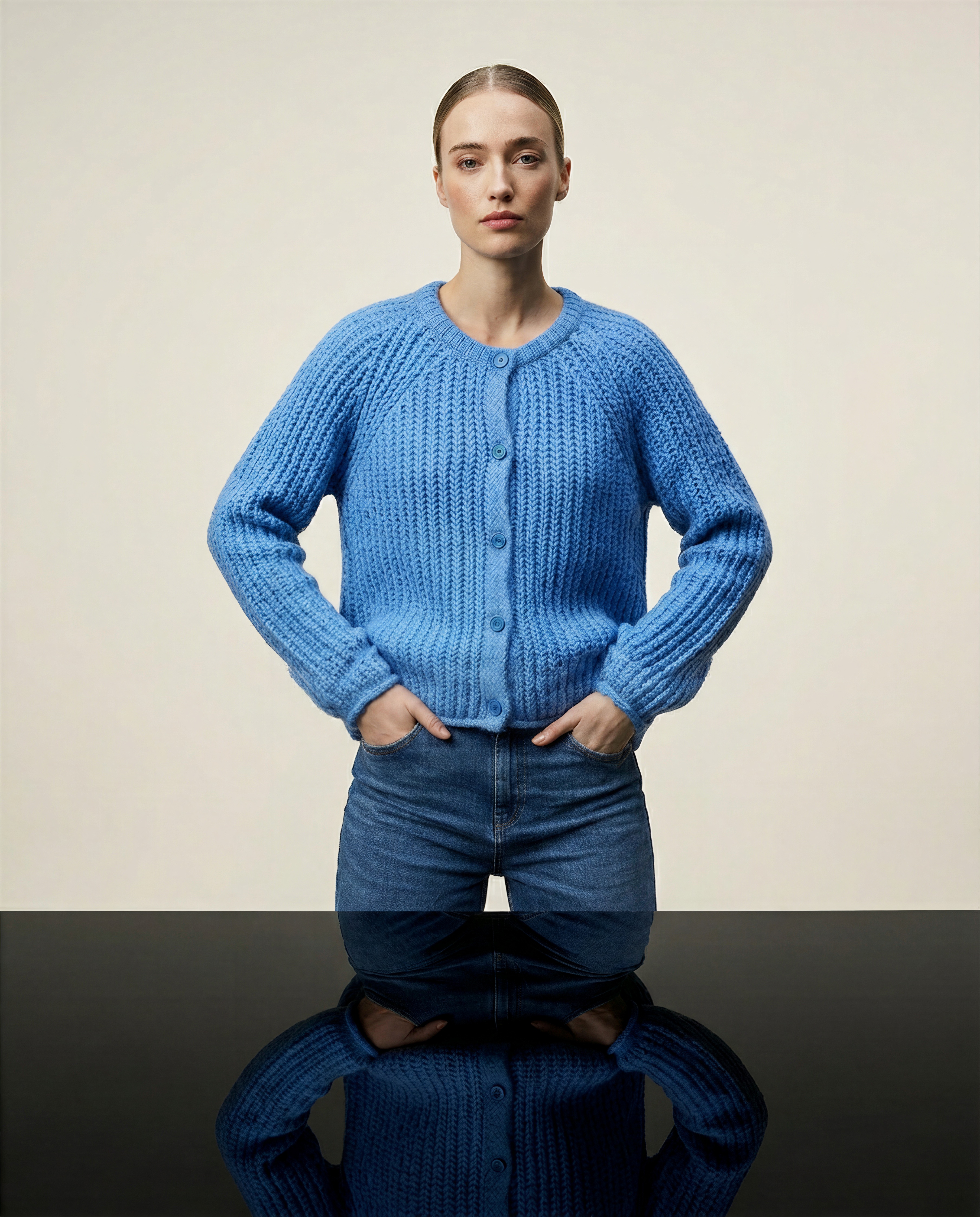Smith & Soul Strickjacke saphire blau