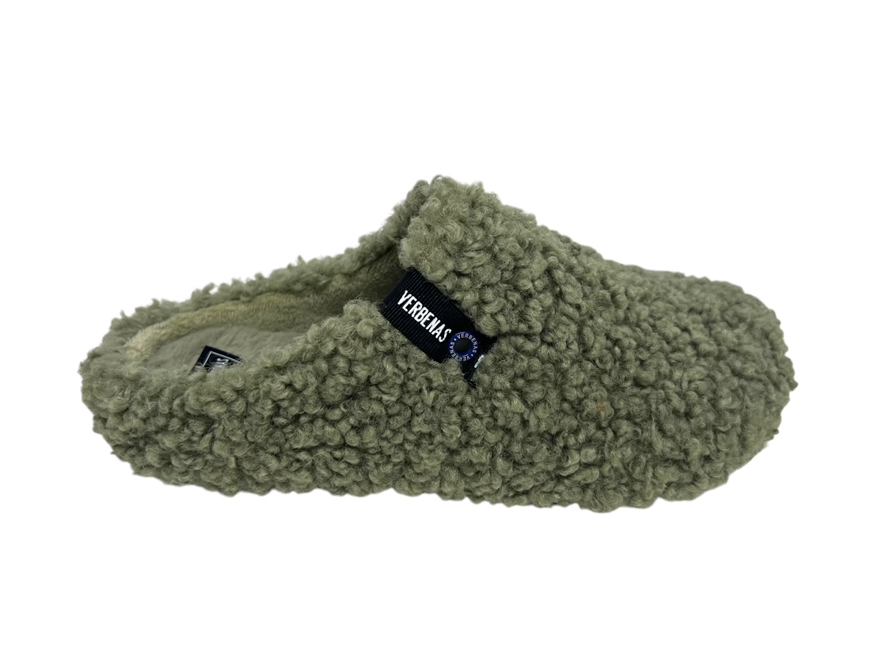 Verbenas Hausschuhe YORK CURLY grün Verbenas Hausschuhe YORK CURLY grün