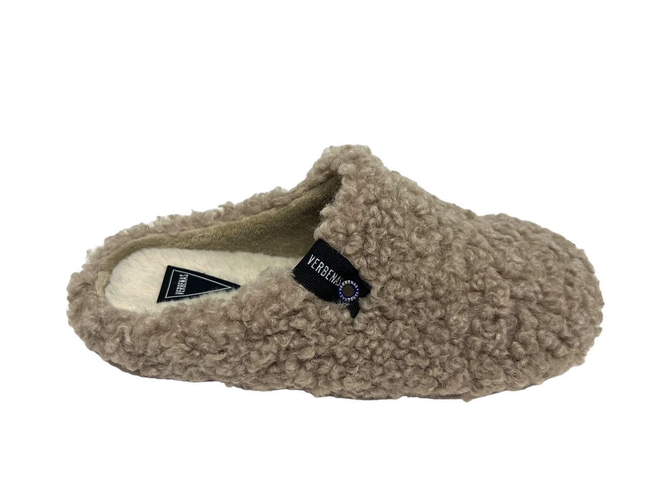Verbenas Hausschuhe YORK CURLY camel Verbenas Hausschuhe YORK CURLY camel