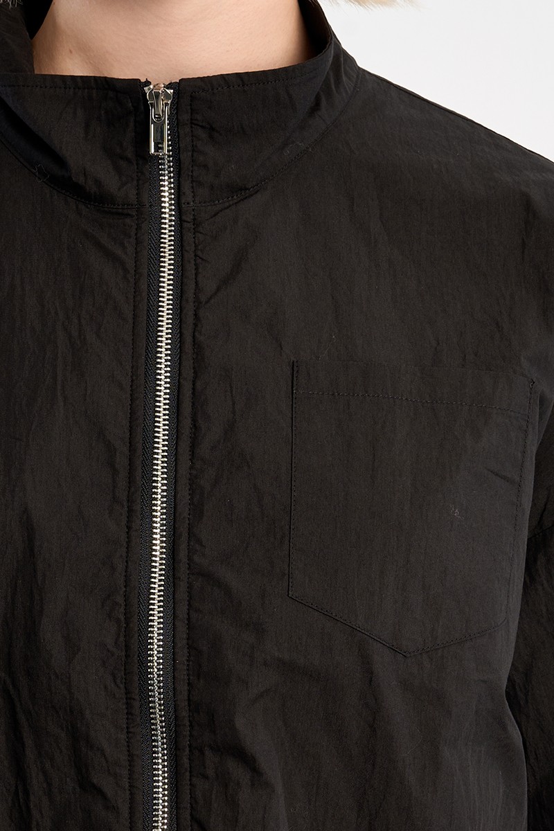 Molly Bracken sportliche Nylonjacke mit Spitze schwarz