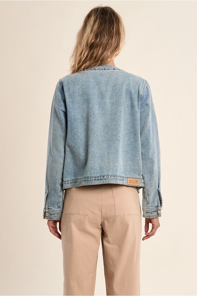 Molly Bracken Jeansjacke blau