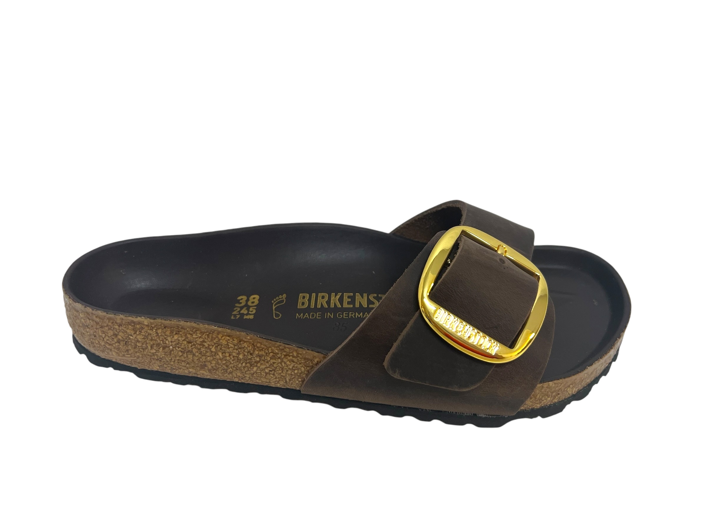 Birkenstock Pantoletten MADRID Big Buckle dunkelbraun