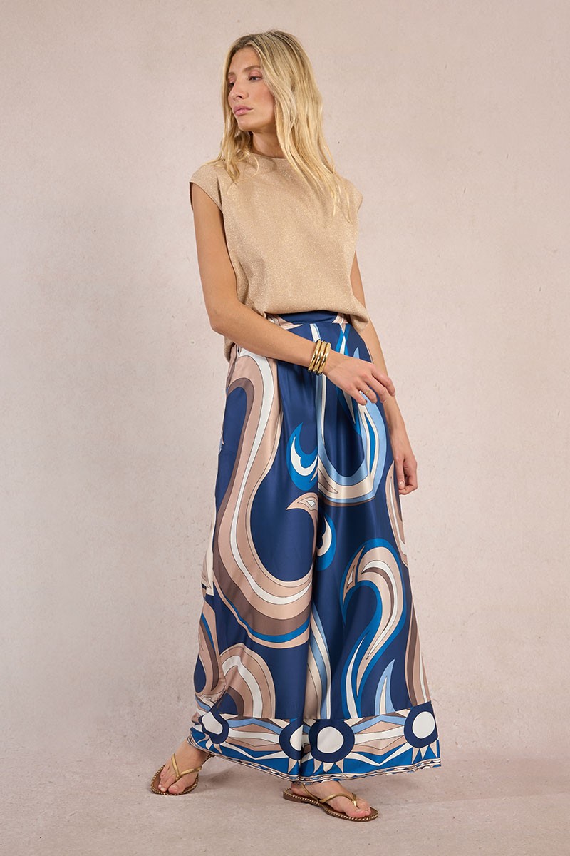 Molly Bracken weite Hose blau