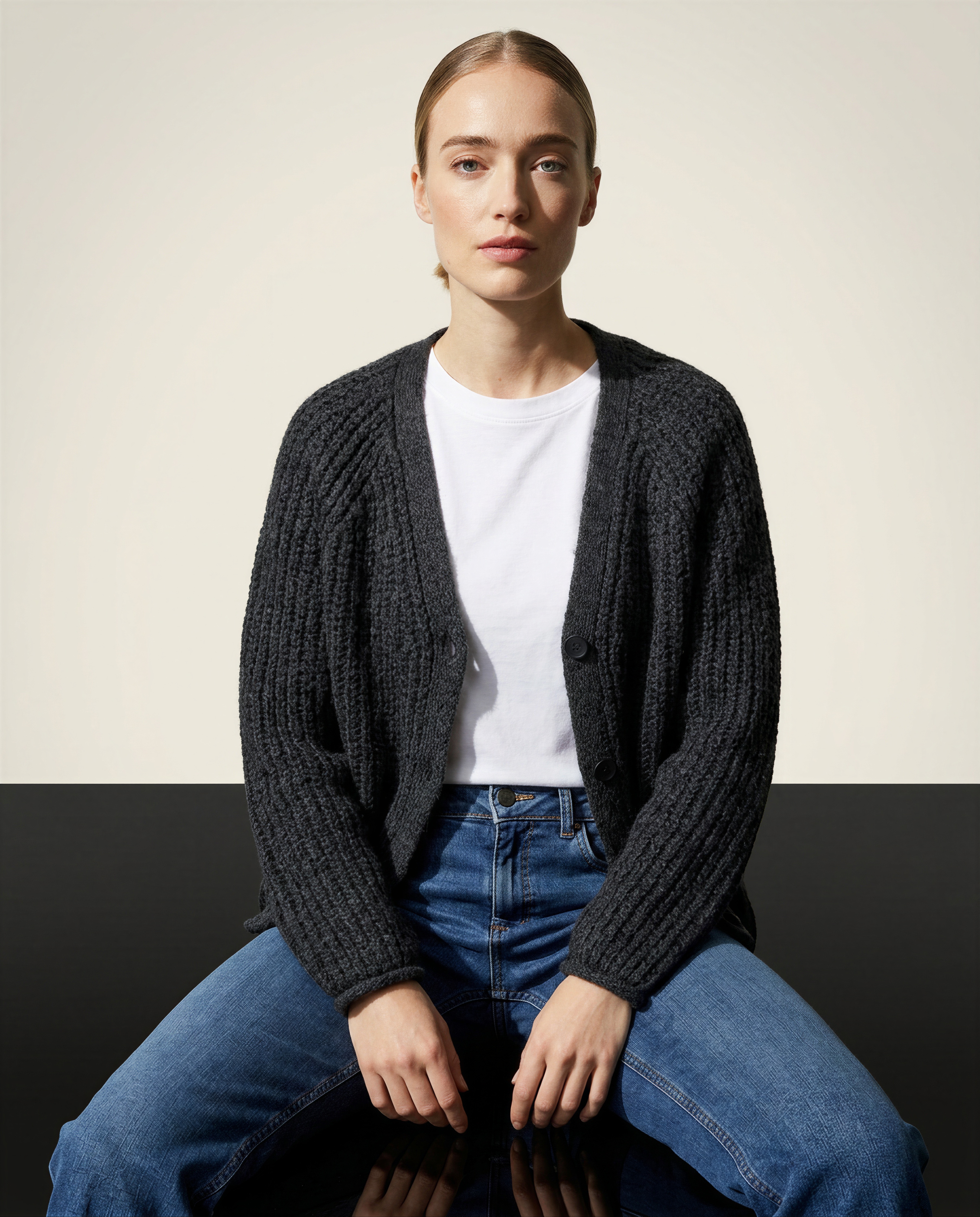 Smith & Soul Strickjacke anthra melange Smith & Soul Strickjacke anthra melange