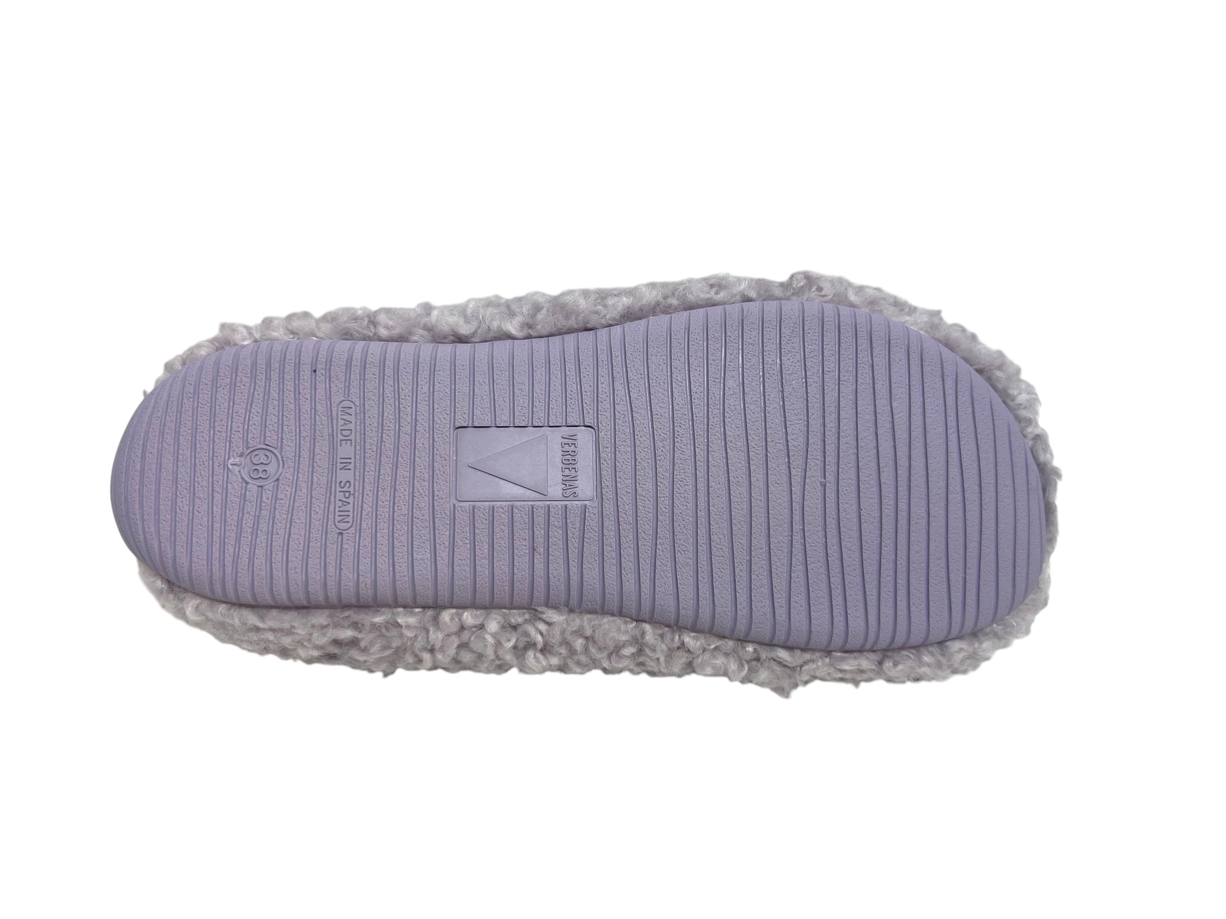 Verbenas Hausschuhe YORK CURLY malva