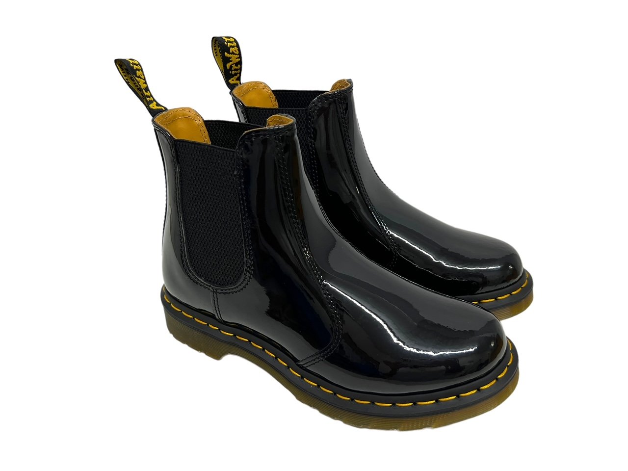 Doc Martens Chelsea Boots Patent Lamper Lack schwarz