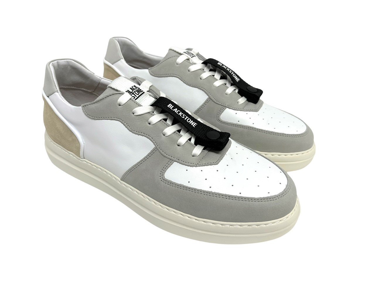 Blackstone Sneakers weiß grau