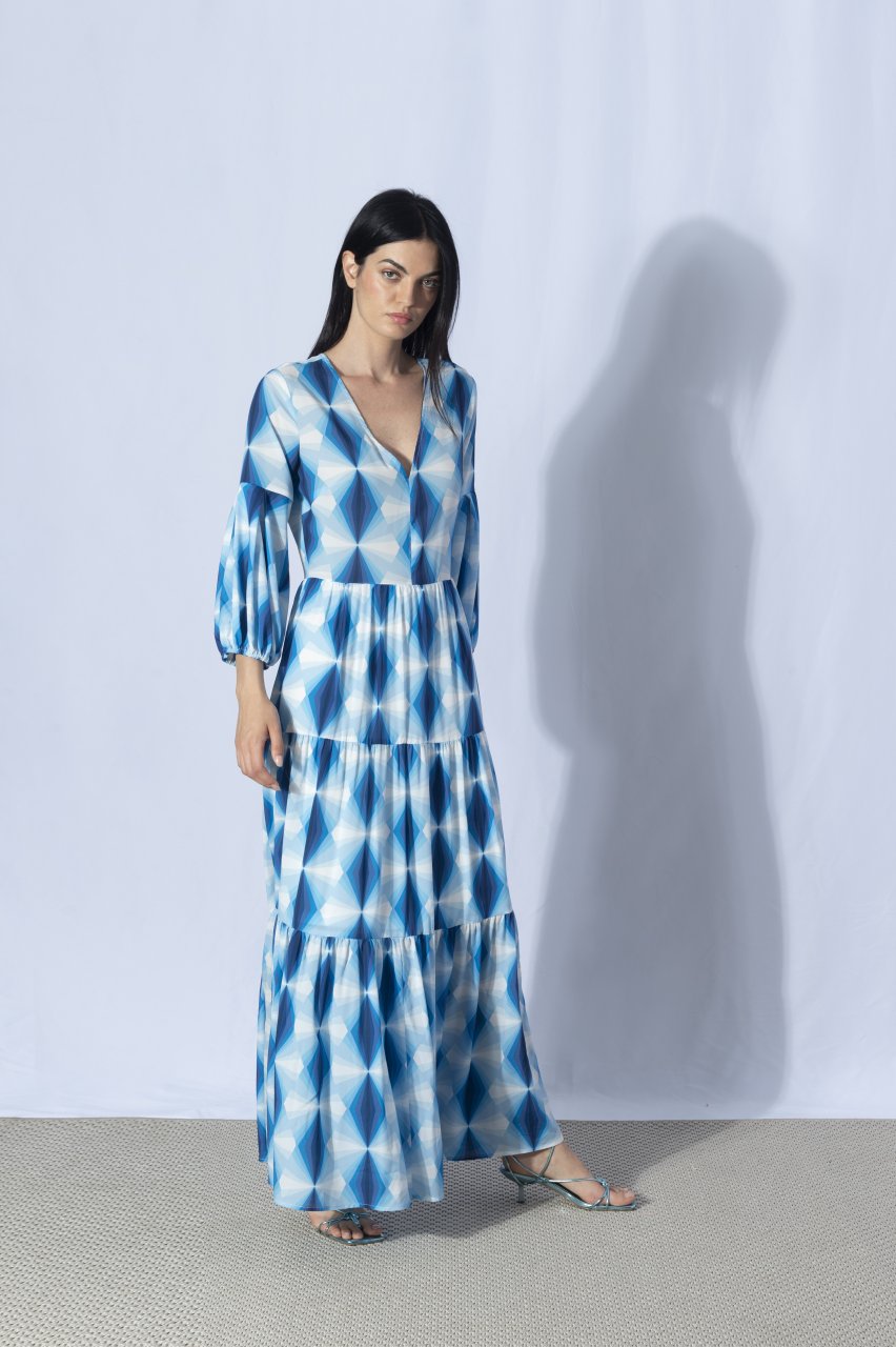 Anonyme Designers Kleid blau