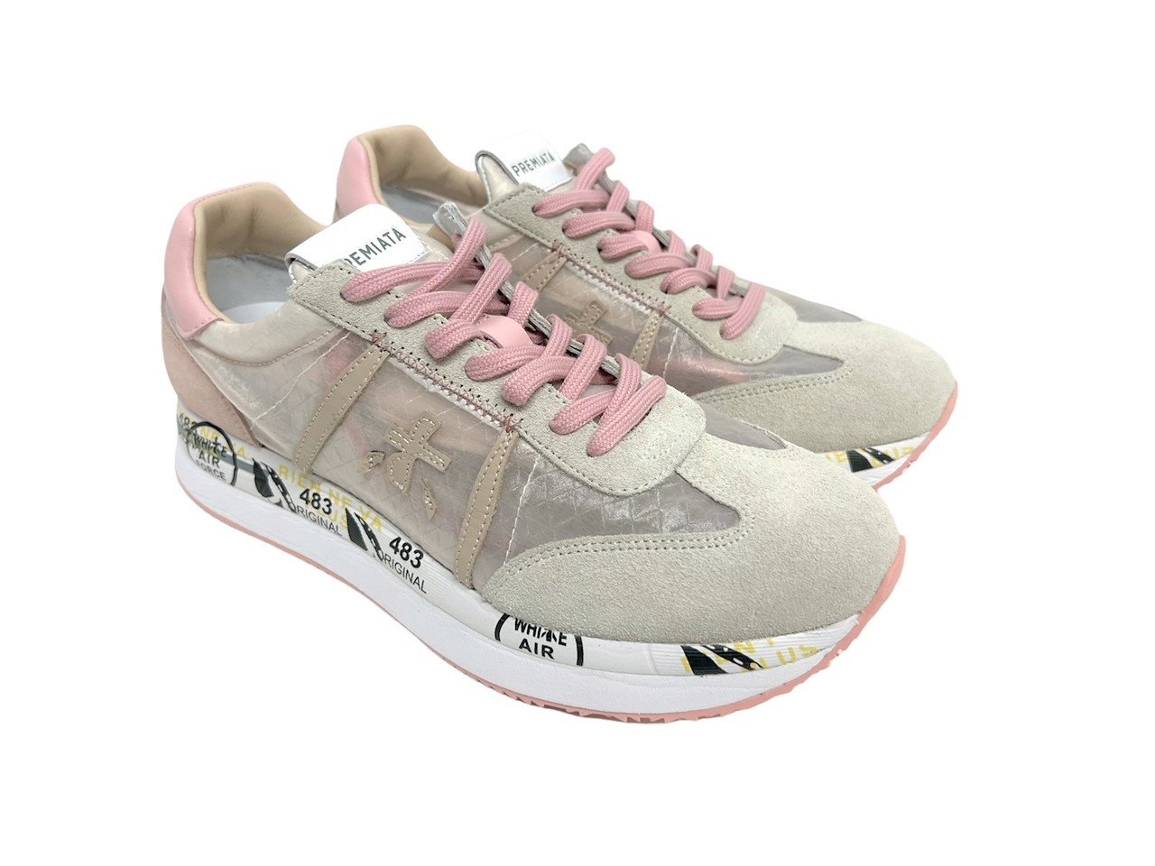 Premiata Sneakers beige rosa